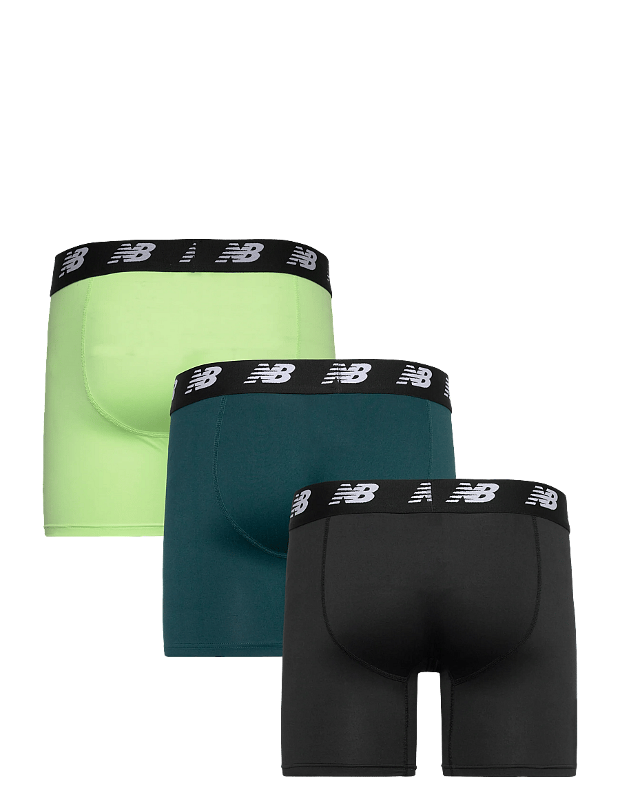New Balance - Mens Premium 6" Boxer Brief with Fly 3 Pack - bokserid - afterglow - 1