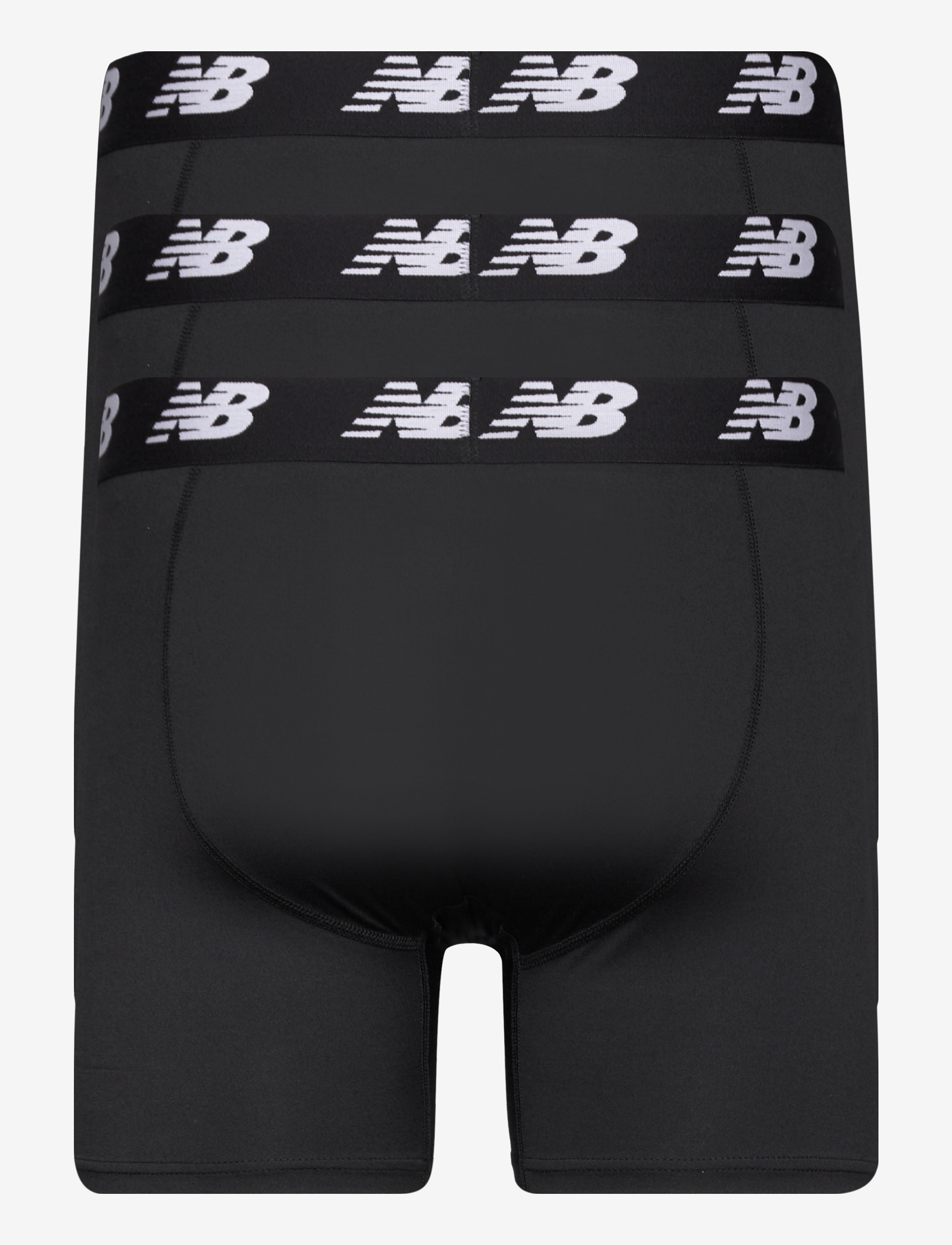 New Balance - Mens Premium 6" Boxer Brief with Fly 3 Pack - boxershorts - black/black - 1