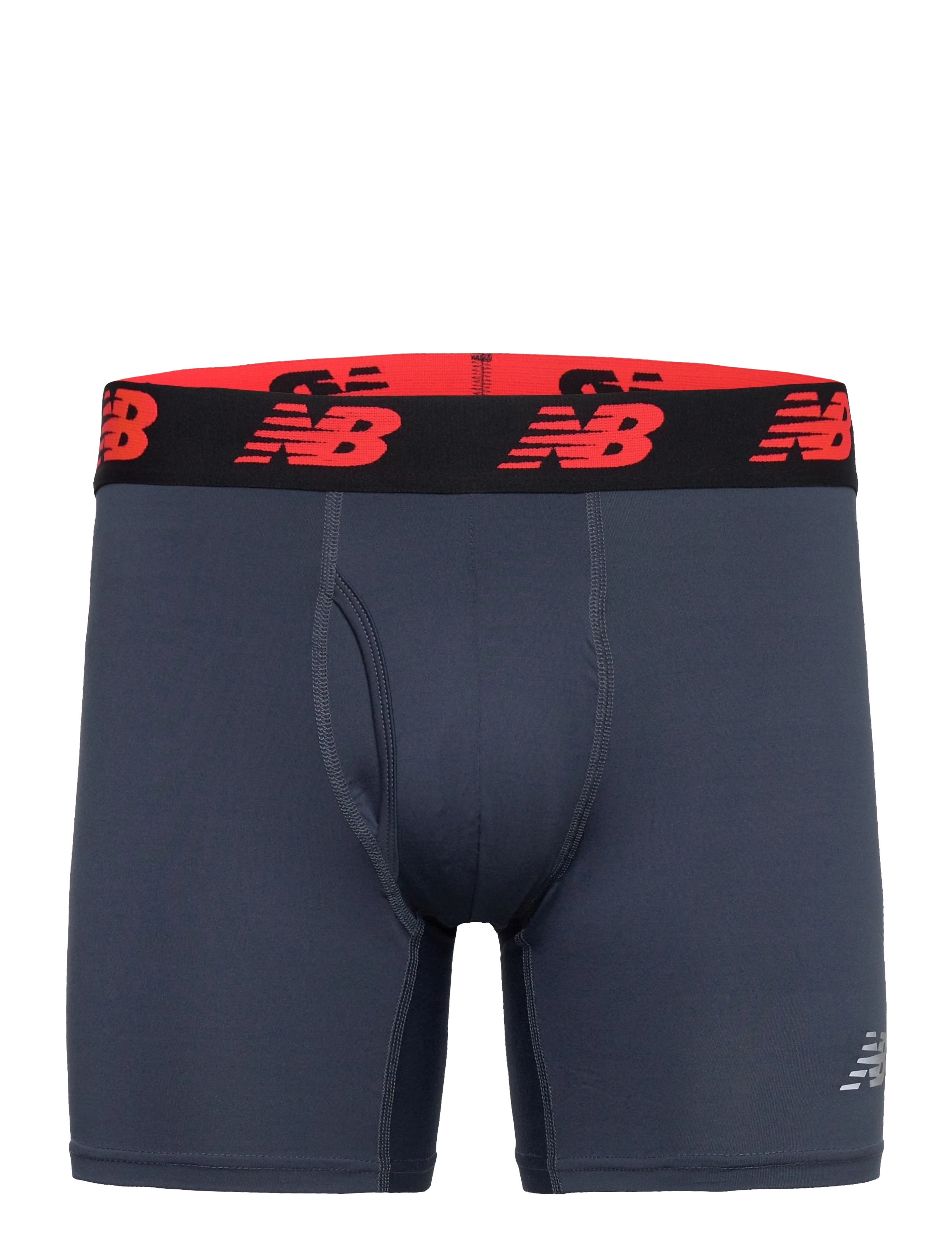 New Balance - Mens Premium 6" Boxer Brief with Fly 3 Pack - dark gull grey - 2