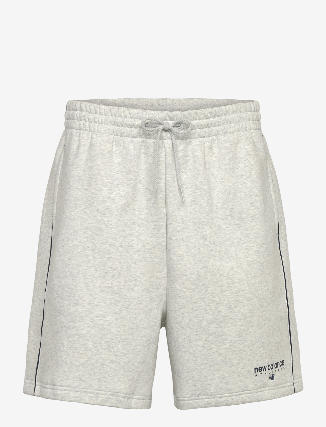 New Balance - Linear Graphic Fleece Short 7" - bottoms - ash heather - 0