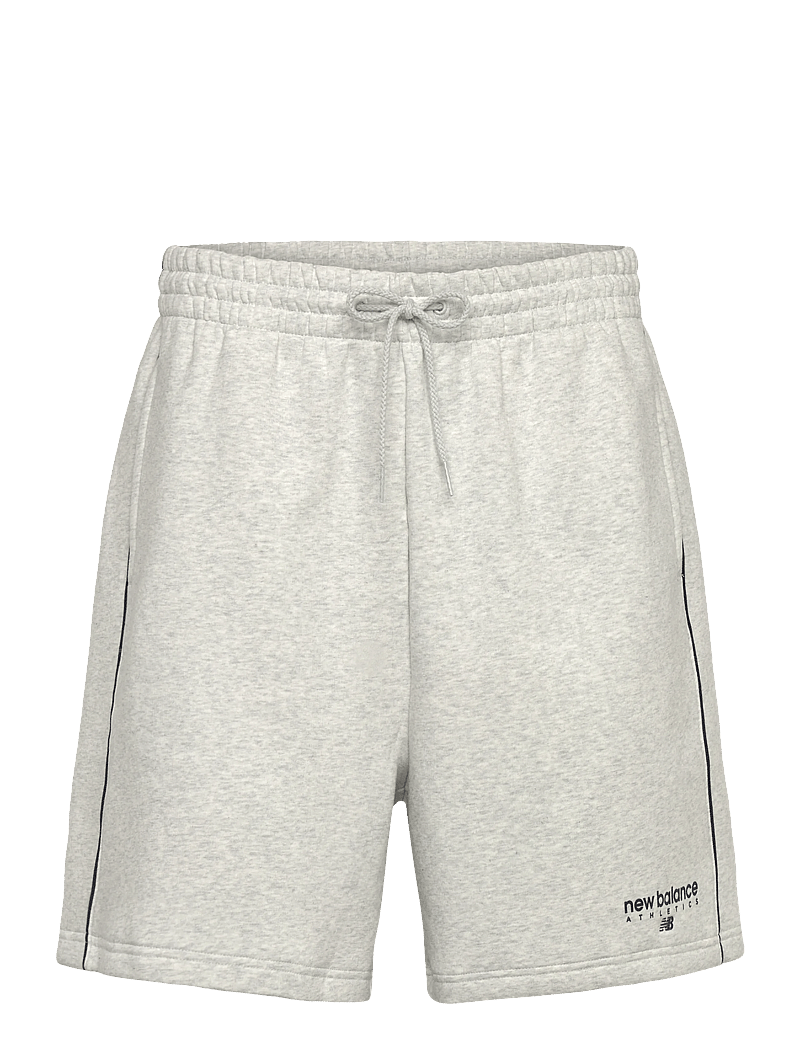 New Balance - Linear Graphic Fleece Short 7" - underdele - ash heather - 0