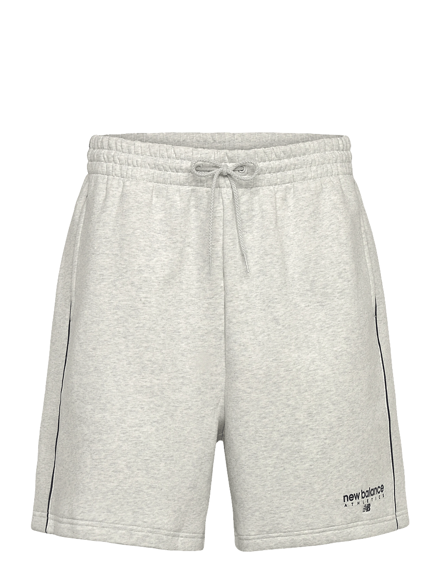 New Balance - Linear Graphic Fleece Short 7" - nederdelar - ash heather - 0