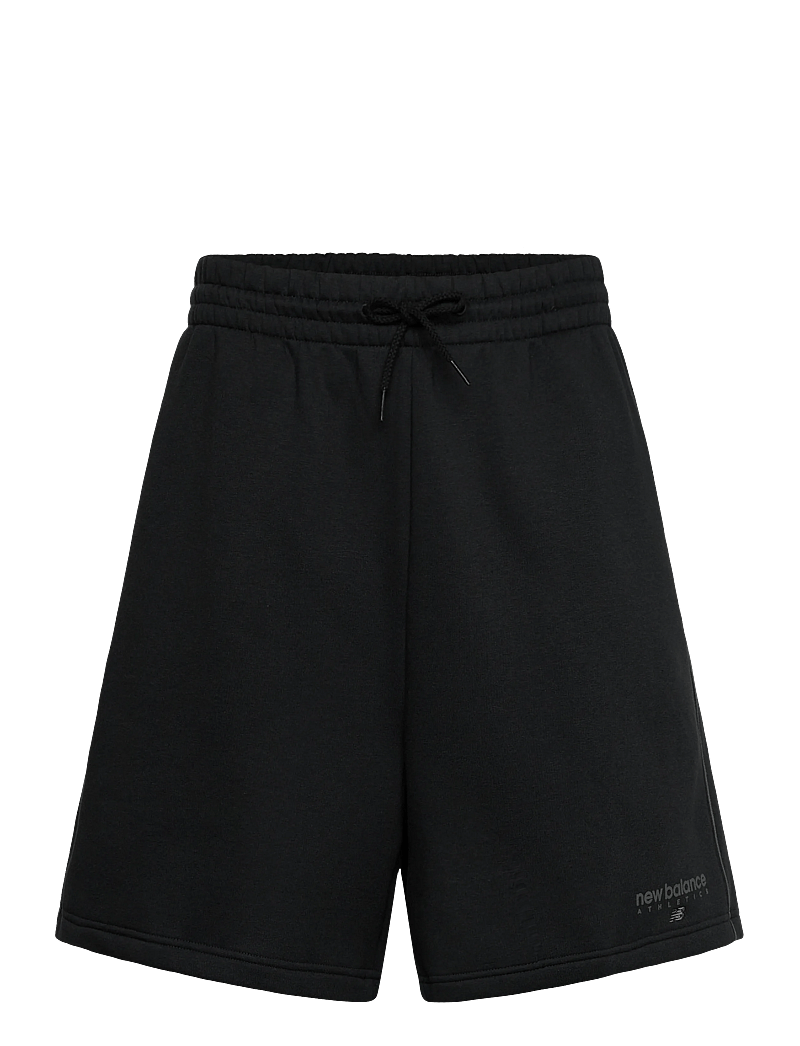 New Balance - Linear Graphic Fleece Short 7" - hosen - black - 0