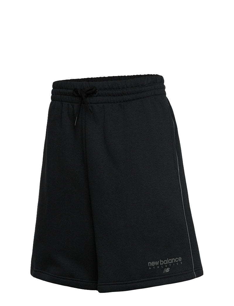 New Balance - Linear Graphic Fleece Short 7" - hosen - black - 1