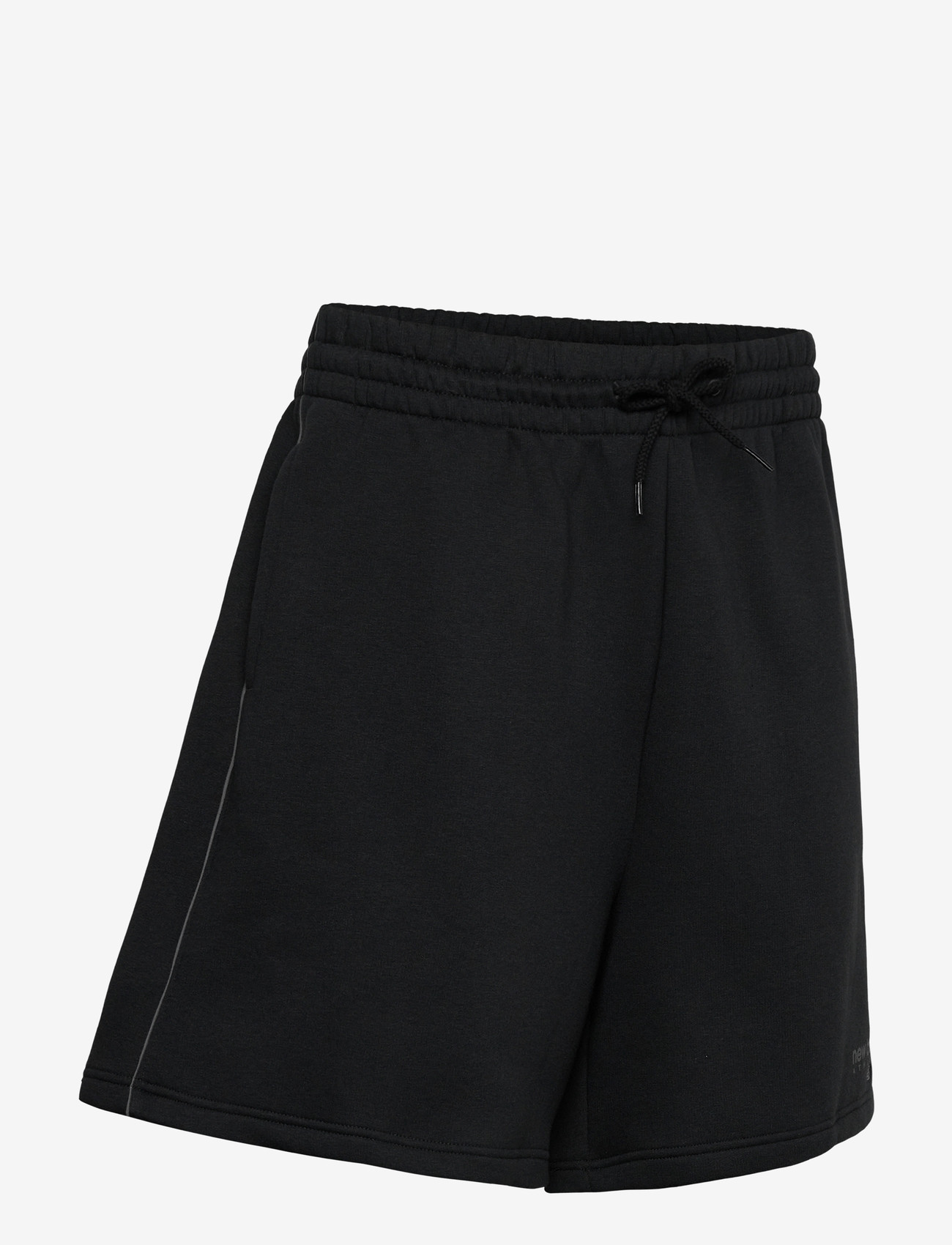 New Balance - Linear Graphic Fleece Short 7" - hosen - black - 2