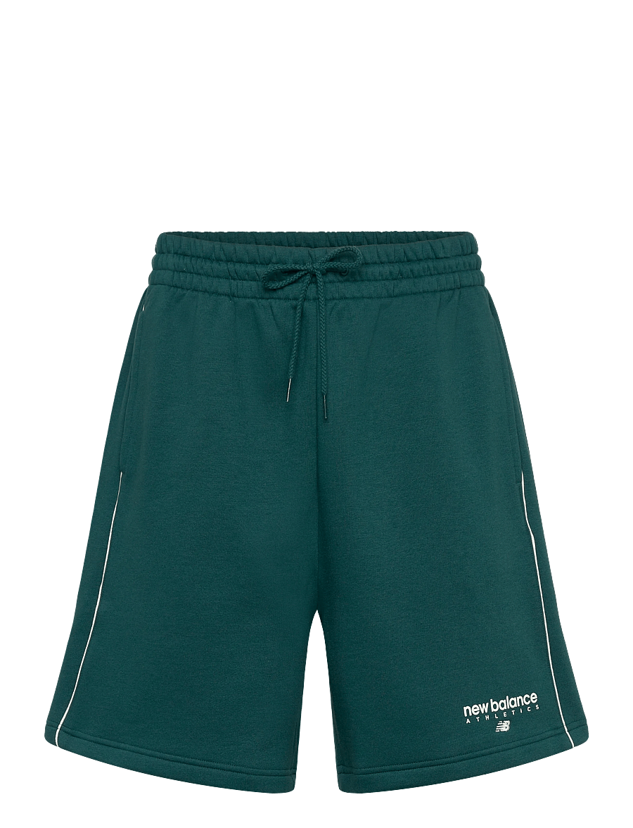 New Balance - Linear Graphic Fleece Short 7" - nederdelar - medusa green - 0