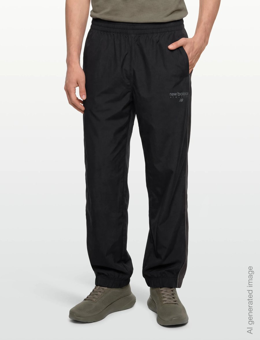 New Balance - Linear Graphic Woven Pant - casual - black - 5
