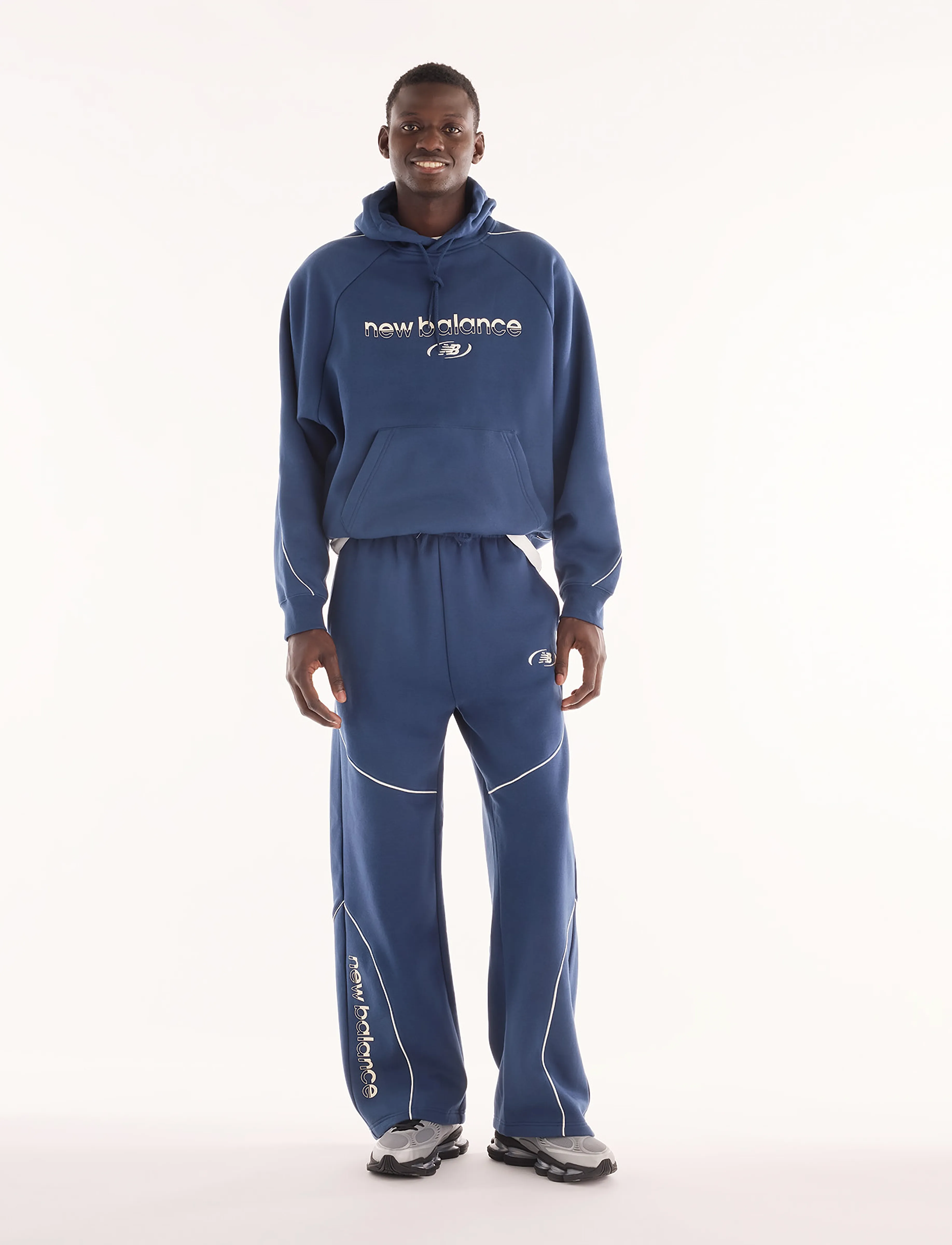 New Balance - Trackside Fleece Pant - sweatpants - nb navy - 0