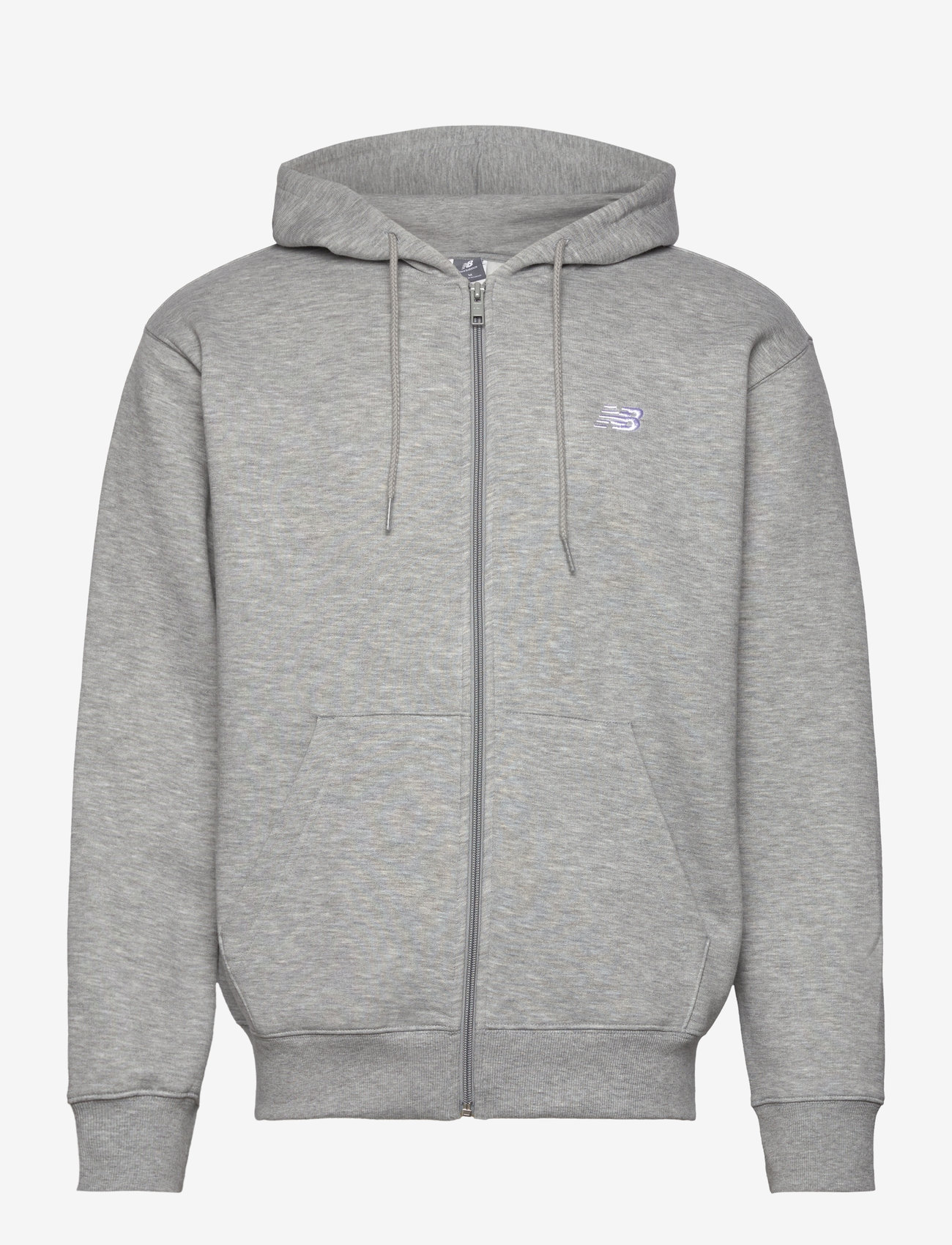 New Balance - Sport Essentials Logo Fleece Full Zip - oberteile - athletic grey - 0