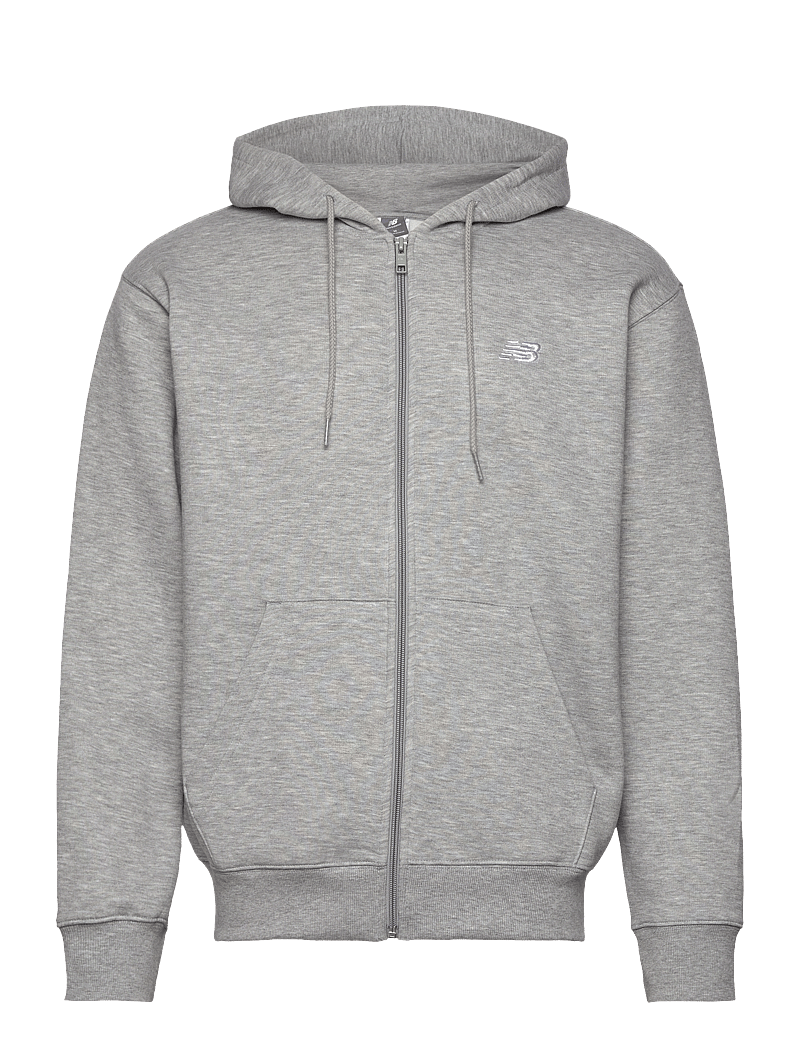 New Balance - Sport Essentials Logo Fleece Full Zip - oberteile - athletic grey - 0