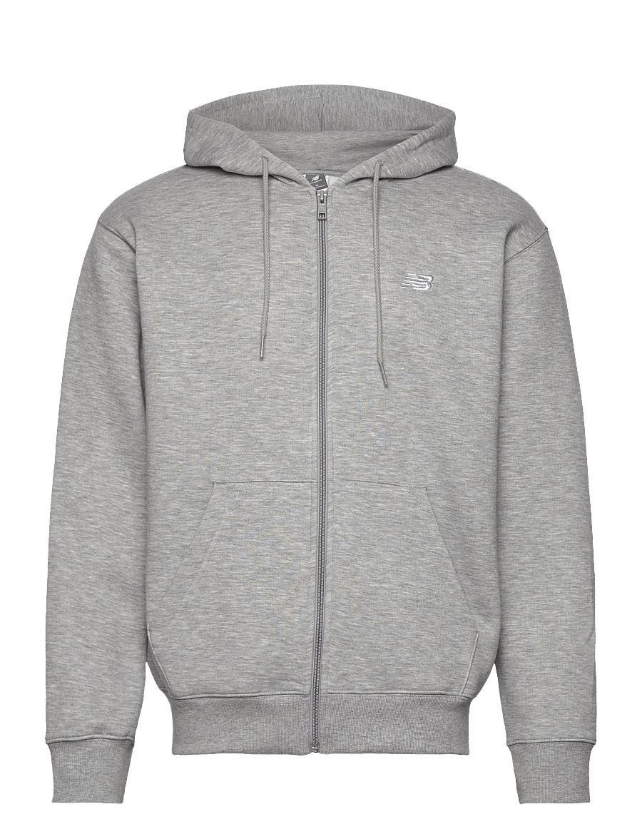 New Balance - Sport Essentials Logo Fleece Full Zip - overdele - athletic grey - 1