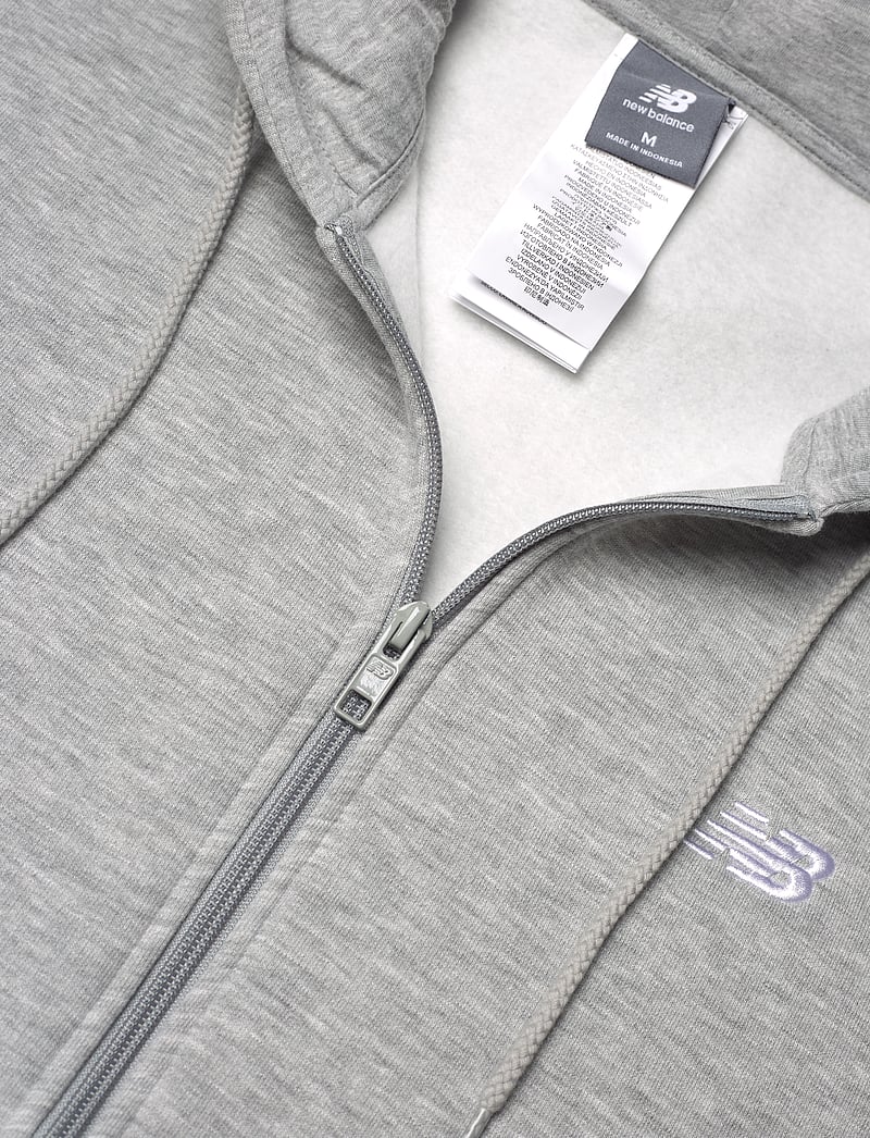 New Balance - Sport Essentials Logo Fleece Full Zip - oberteile - athletic grey - 2