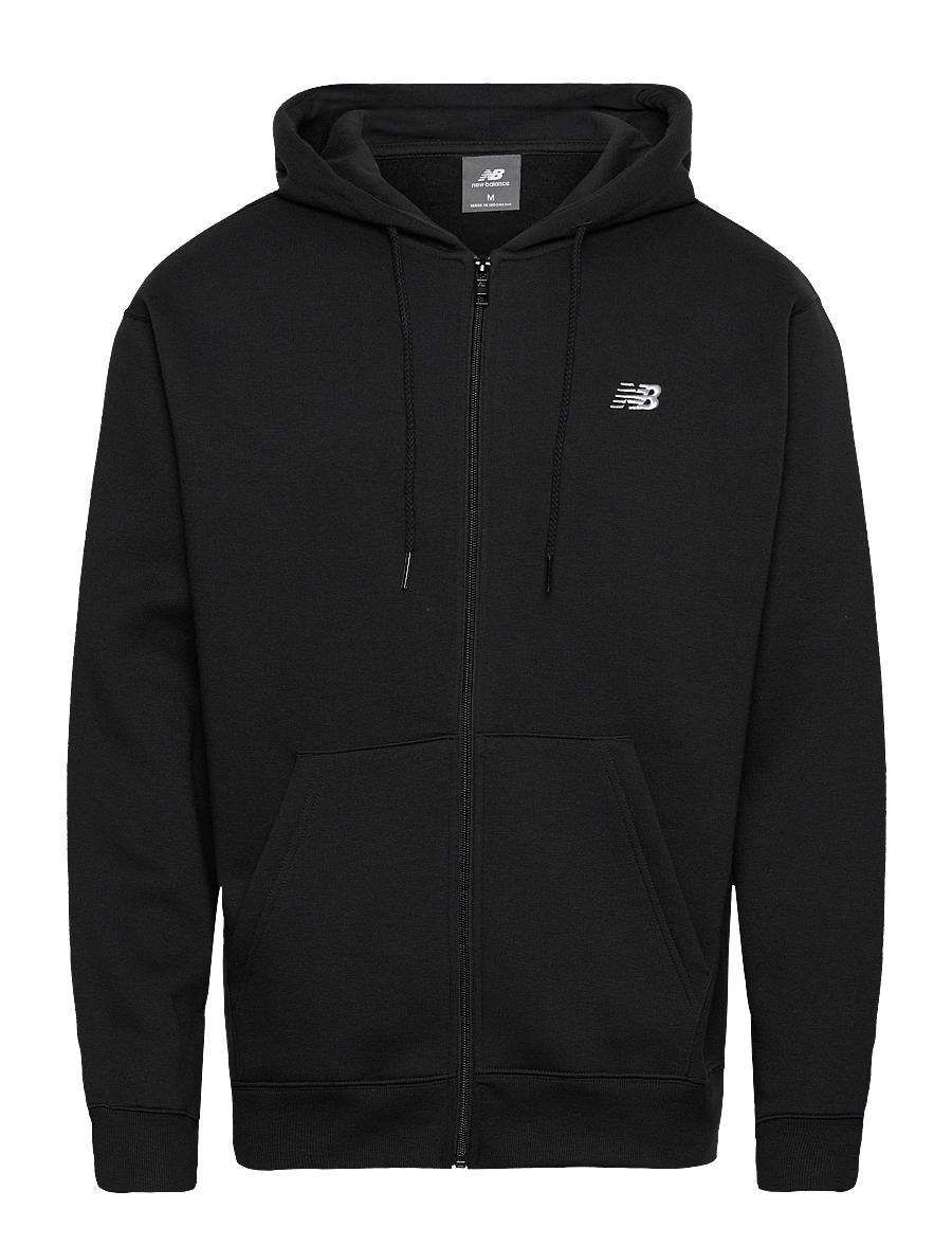 New Balance - Sport Essentials Logo Fleece Full Zip - sweatshirts - black - 1