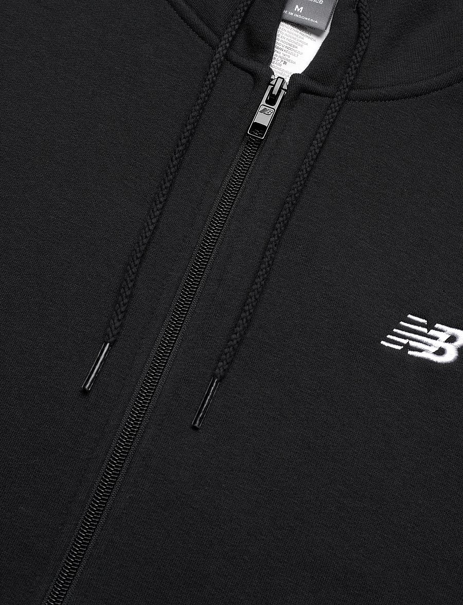 New Balance - Sport Essentials Logo Fleece Full Zip - sweatshirts - black - 5