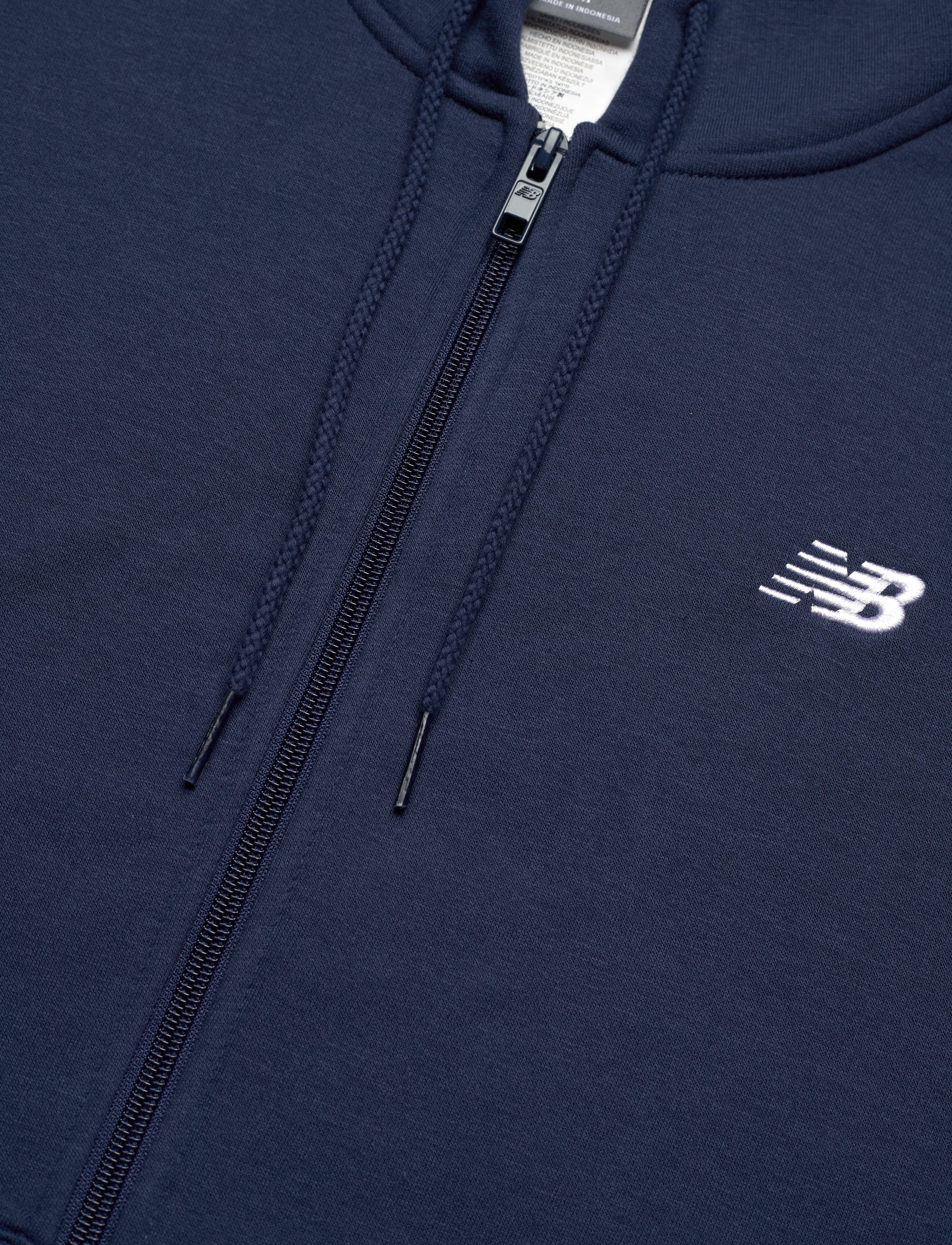 New Balance - Sport Essentials Logo Fleece Full Zip - alussärgid - nb navy - 2