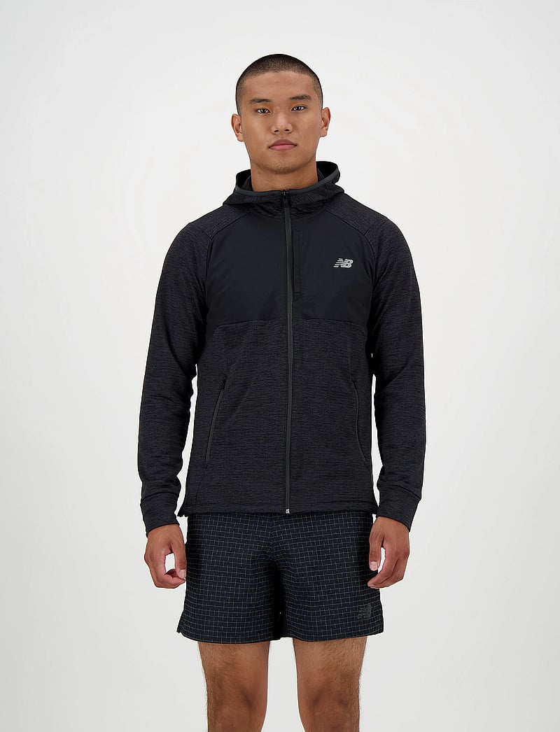 New Balance - Heat Grid Hooded Full Zip - fleece & midlayer - black - 0