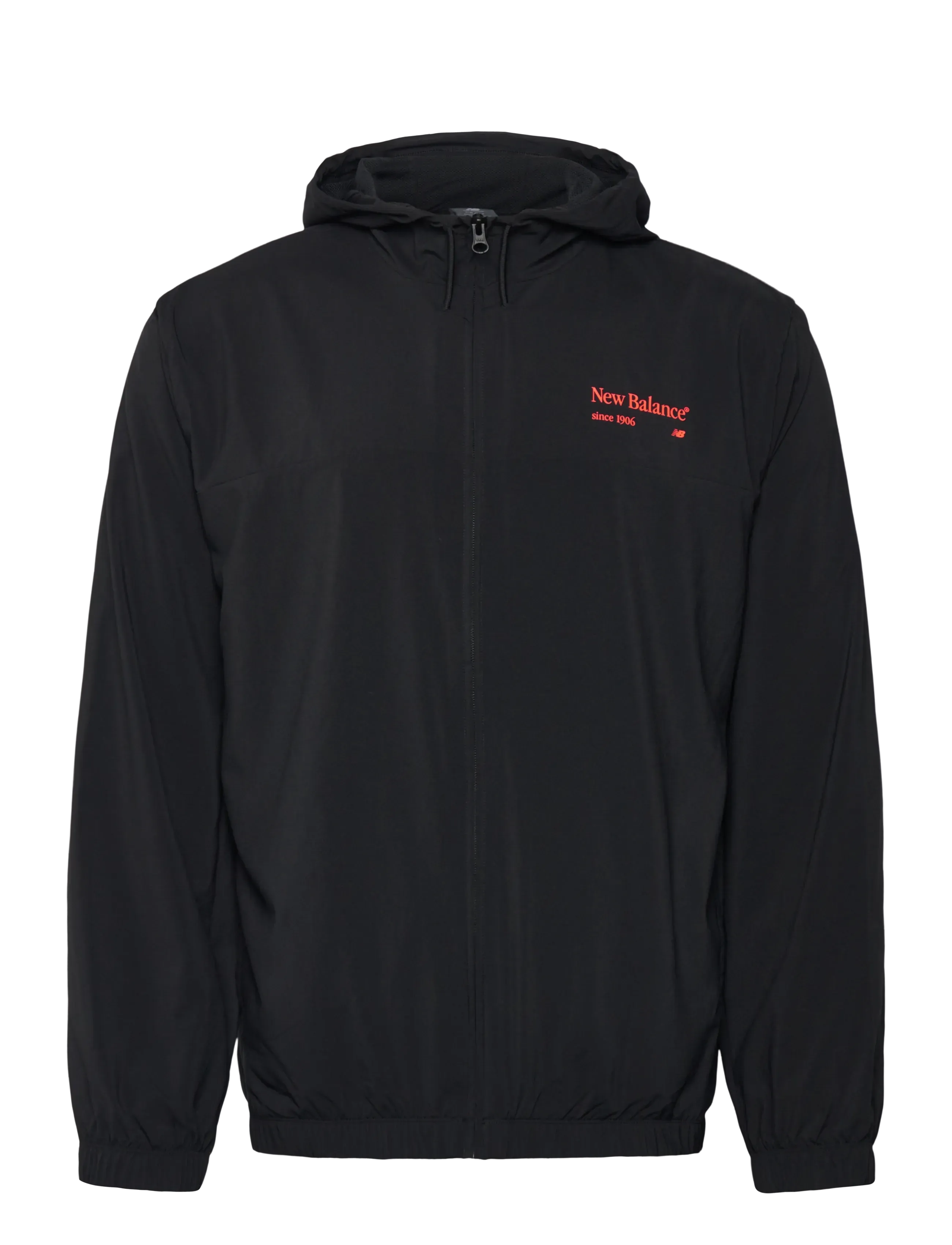 New Balance Reimagined Woven Graphic Jacket, S, Black, Sport Jackets > Sport Casual Jackets, Herre