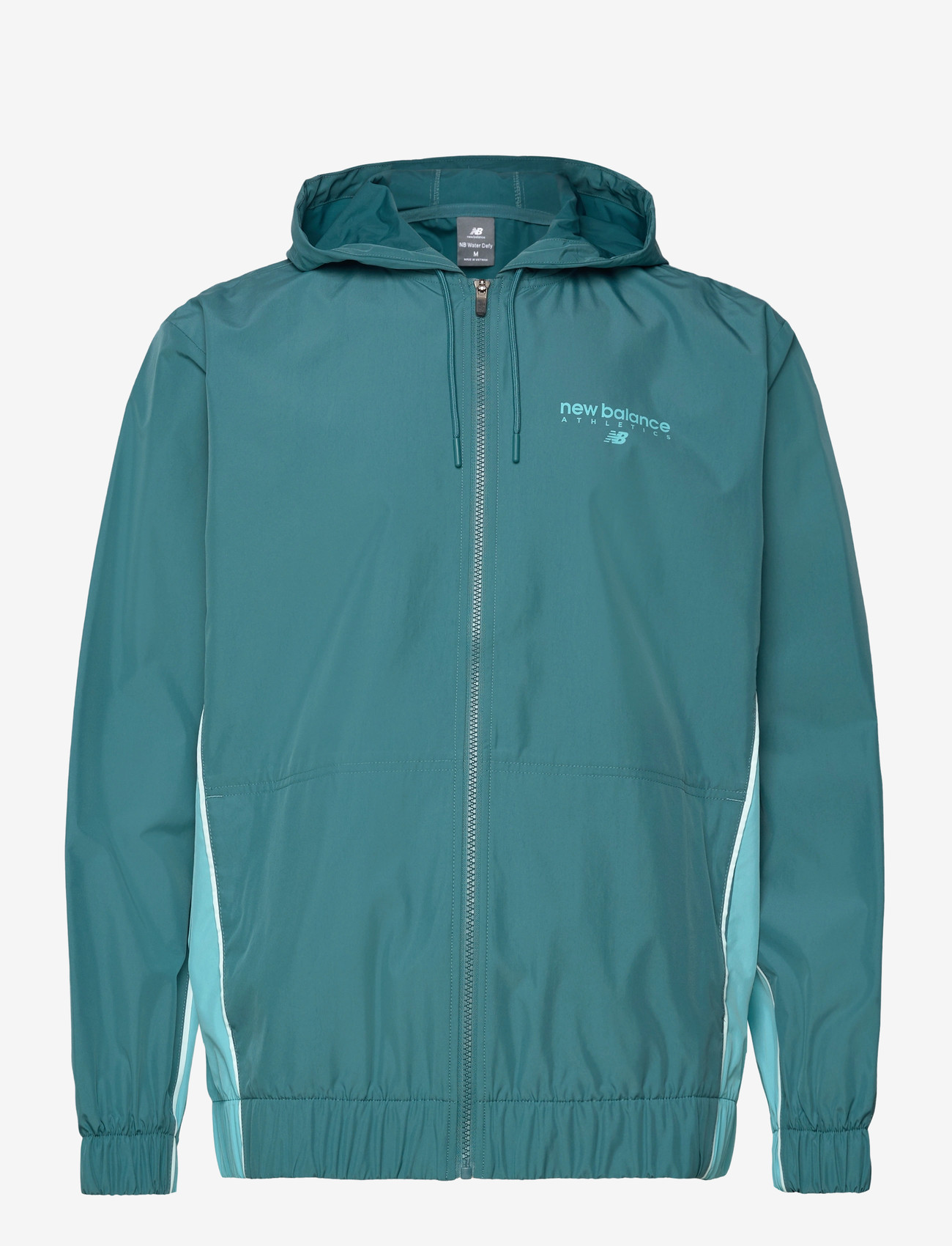 New Balance - Linear Graphic Woven Jacket - sportsjakker - big teal - 0