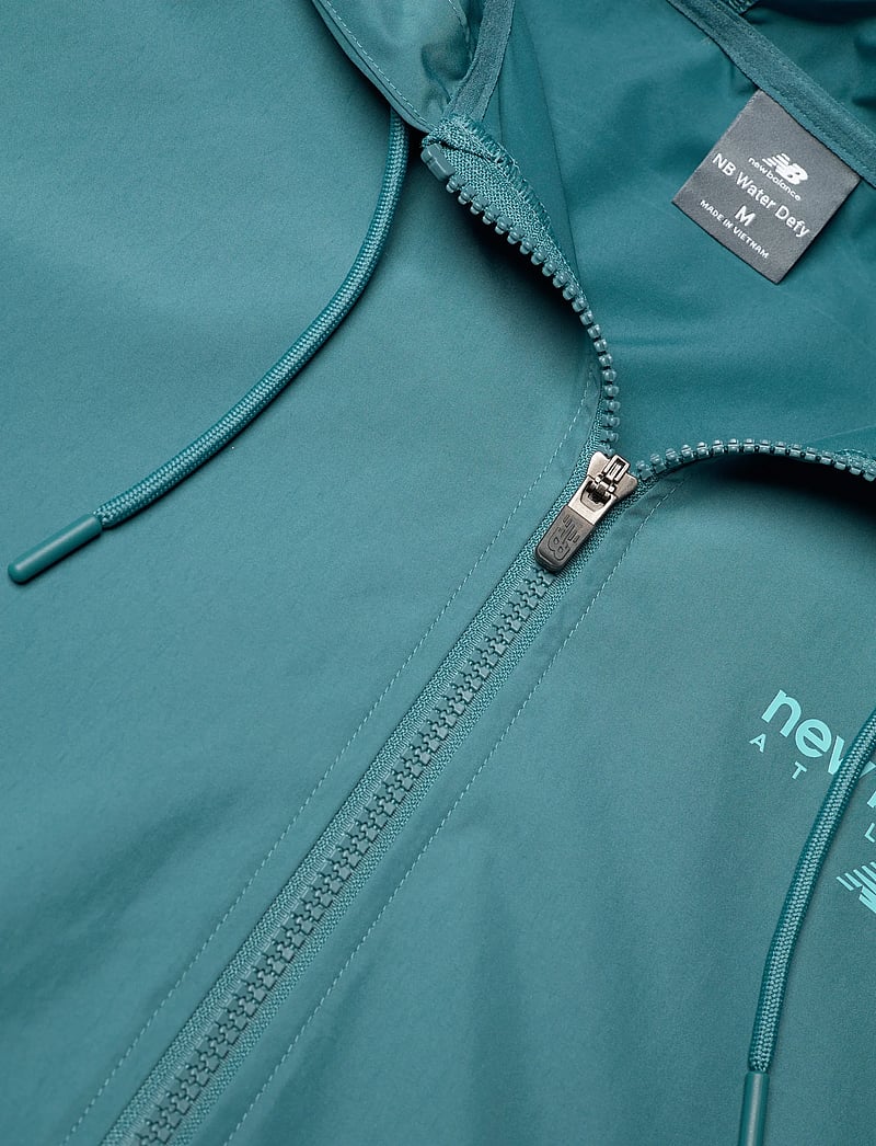New Balance - Linear Graphic Woven Jacket - sportsjakker - big teal - 2
