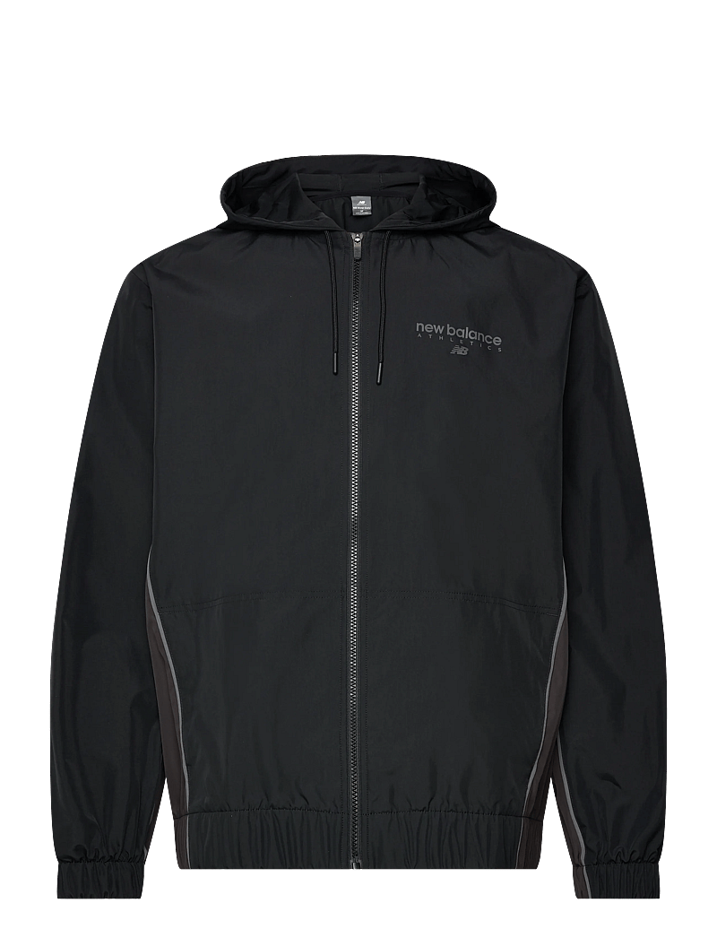 New Balance - Linear Graphic Woven Jacket - sportjacken - black - 0