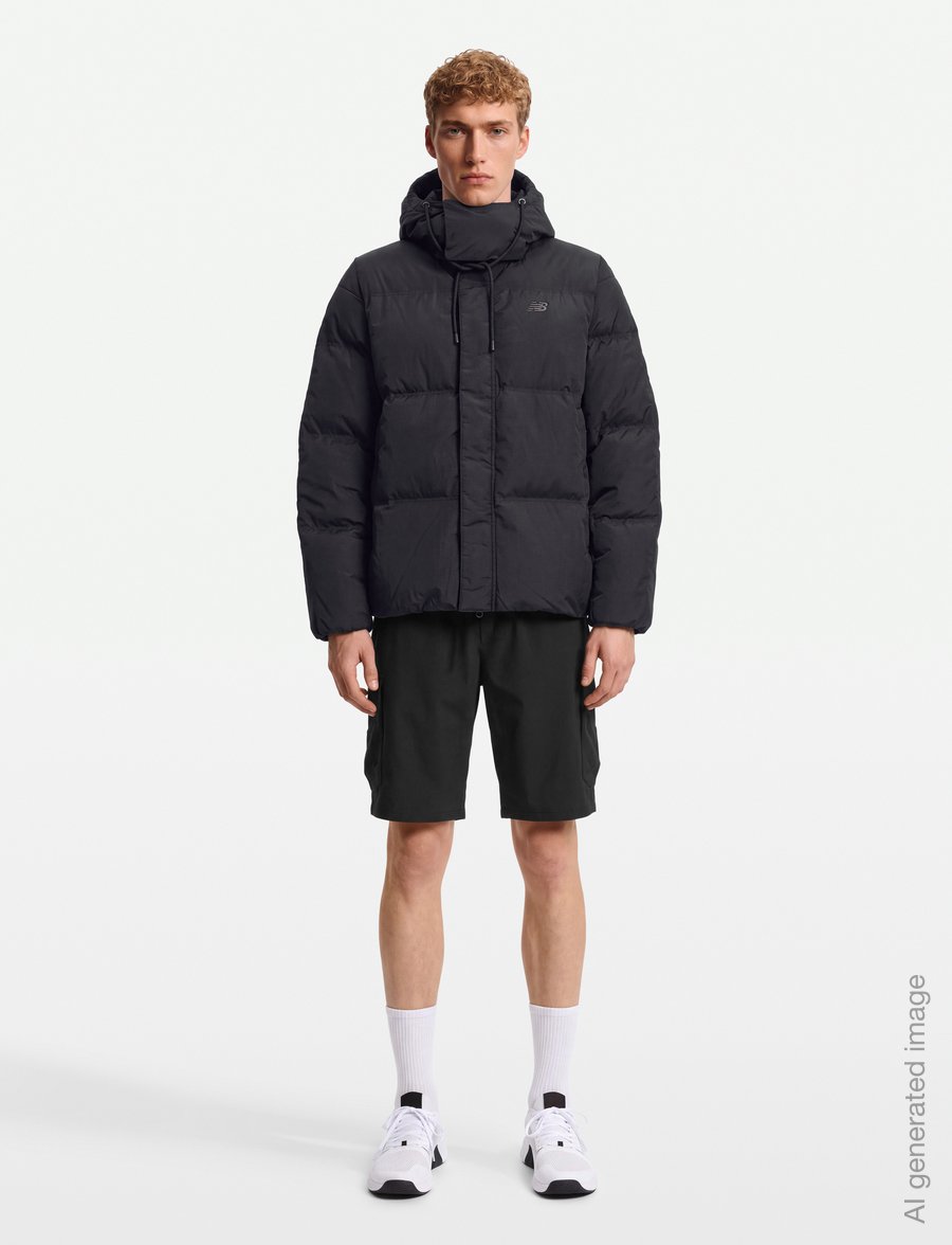 New Balance - Premium Puffer Jacket - dunjackor - black - 0