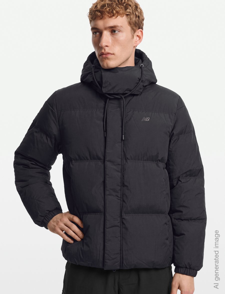 New Balance - Premium Puffer Jacket - dunjackor - black - 3