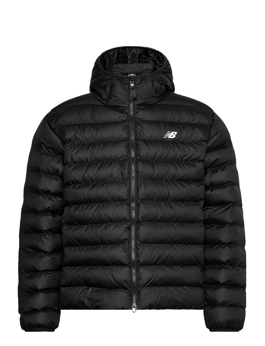 New Balance - Sport Essentials Hooded Puffer Jacket - daunenjacken - black - 0