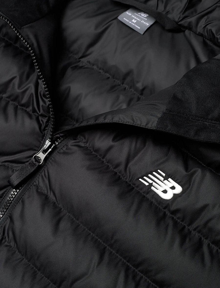 New Balance - Sport Essentials Hooded Puffer Jacket - daunenjacken - black - 2