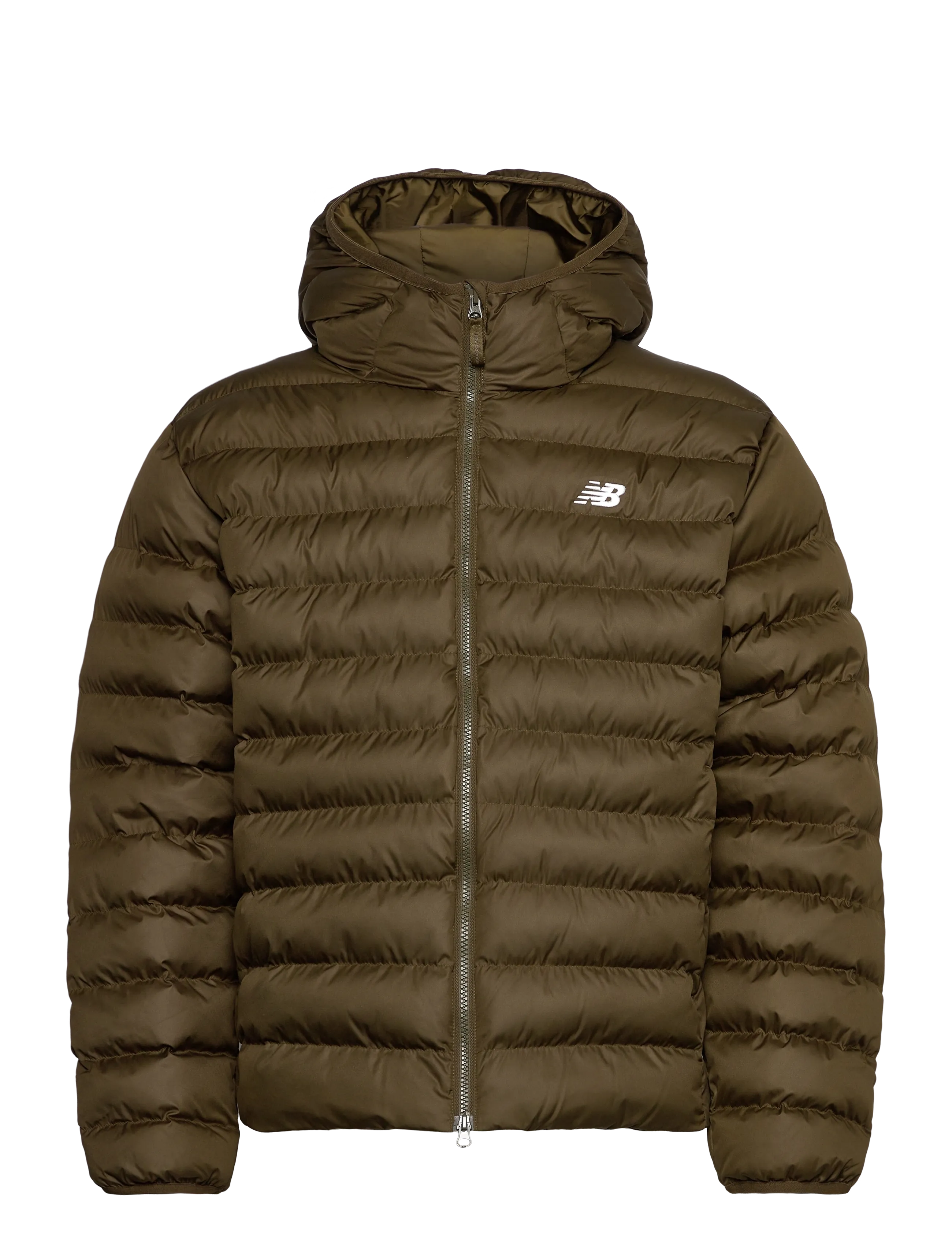 New Balance Sport Essentials Hooded Puffer Jacket - New Balance - WOODLAND / khaki/green