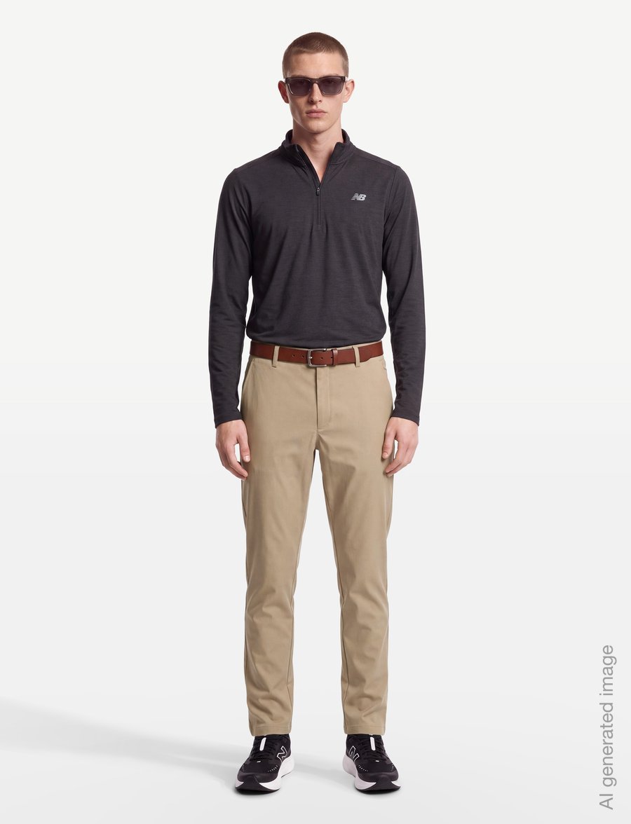 New Balance - Athletics Standard Tapered Pant 30" - vabaajapüksid - stoneware - 0