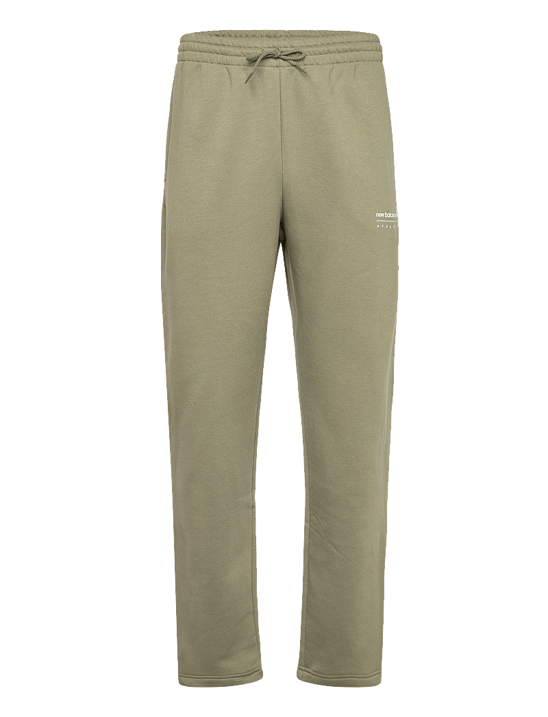 New Balance - Linear Graphic Fleece Pant - hosen - dark olivine - 0