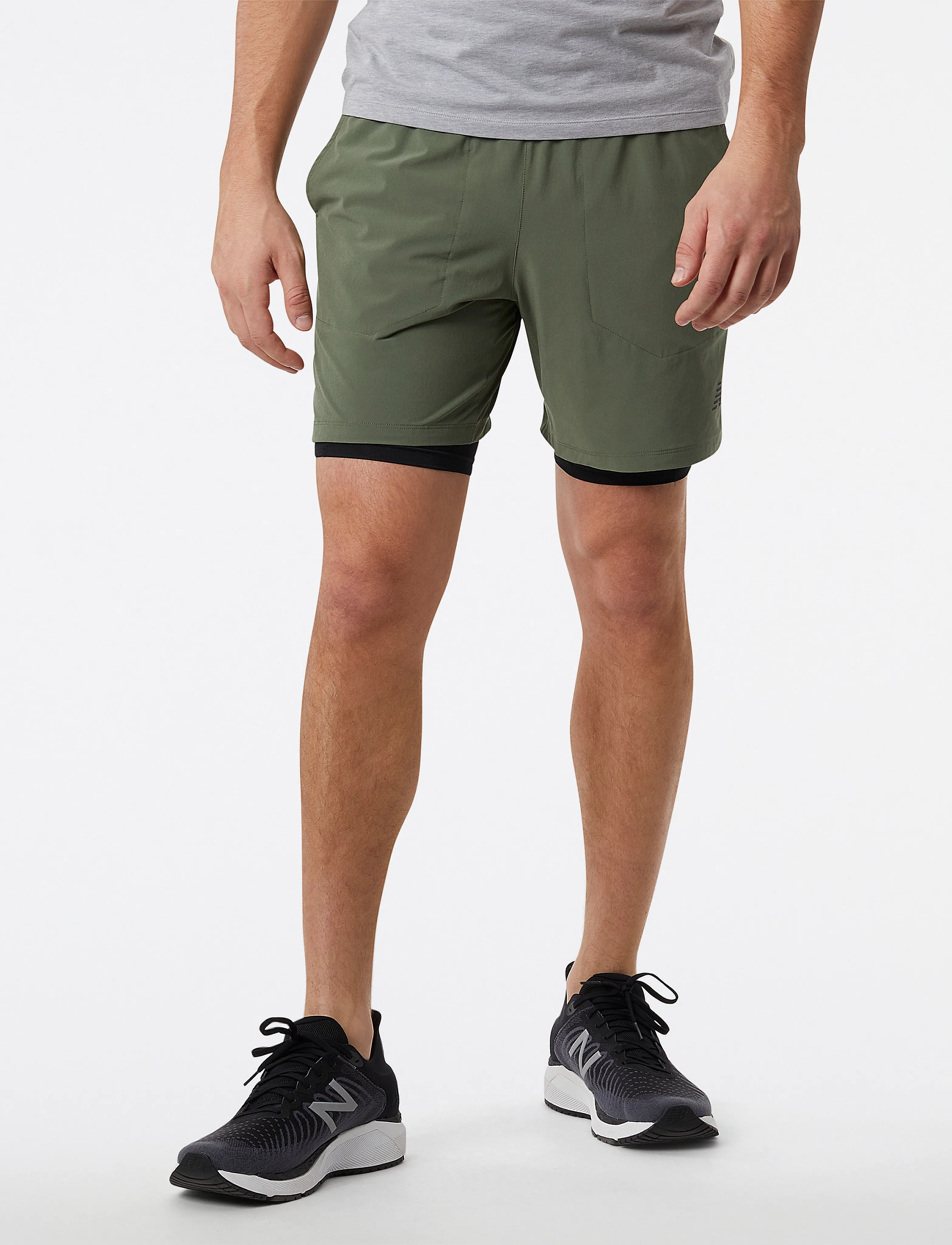 New Balance - R.W.Tech 7 Inch 2-in-1 Short - deep olive green - 2