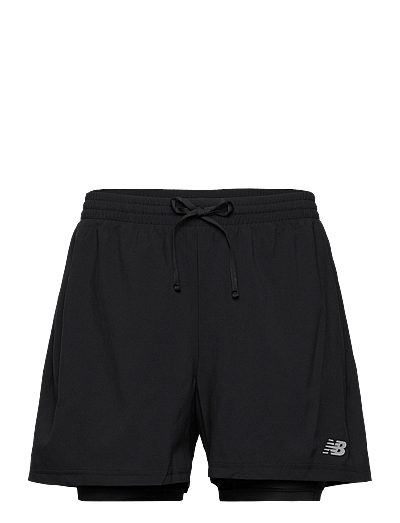 New Balance Sport Essentials Short 5" Lined - Tøj - BLACK / black
