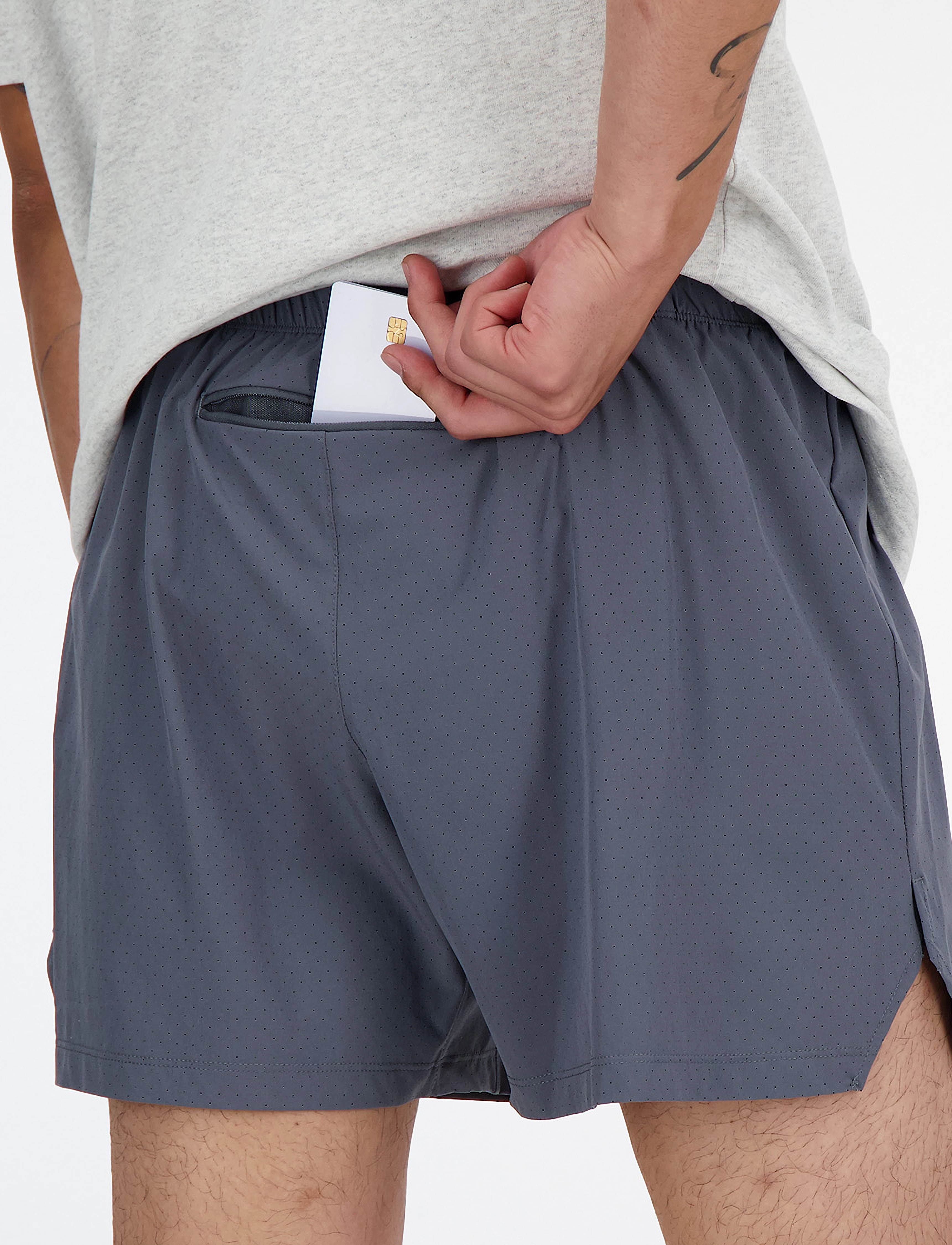 New Balance - RC Short 5" - löparshorts - graphite - 5