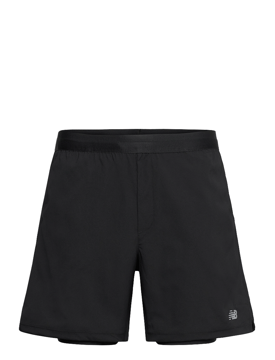 New Balance - AC Lined Short 7" - laufshorts - black - 0