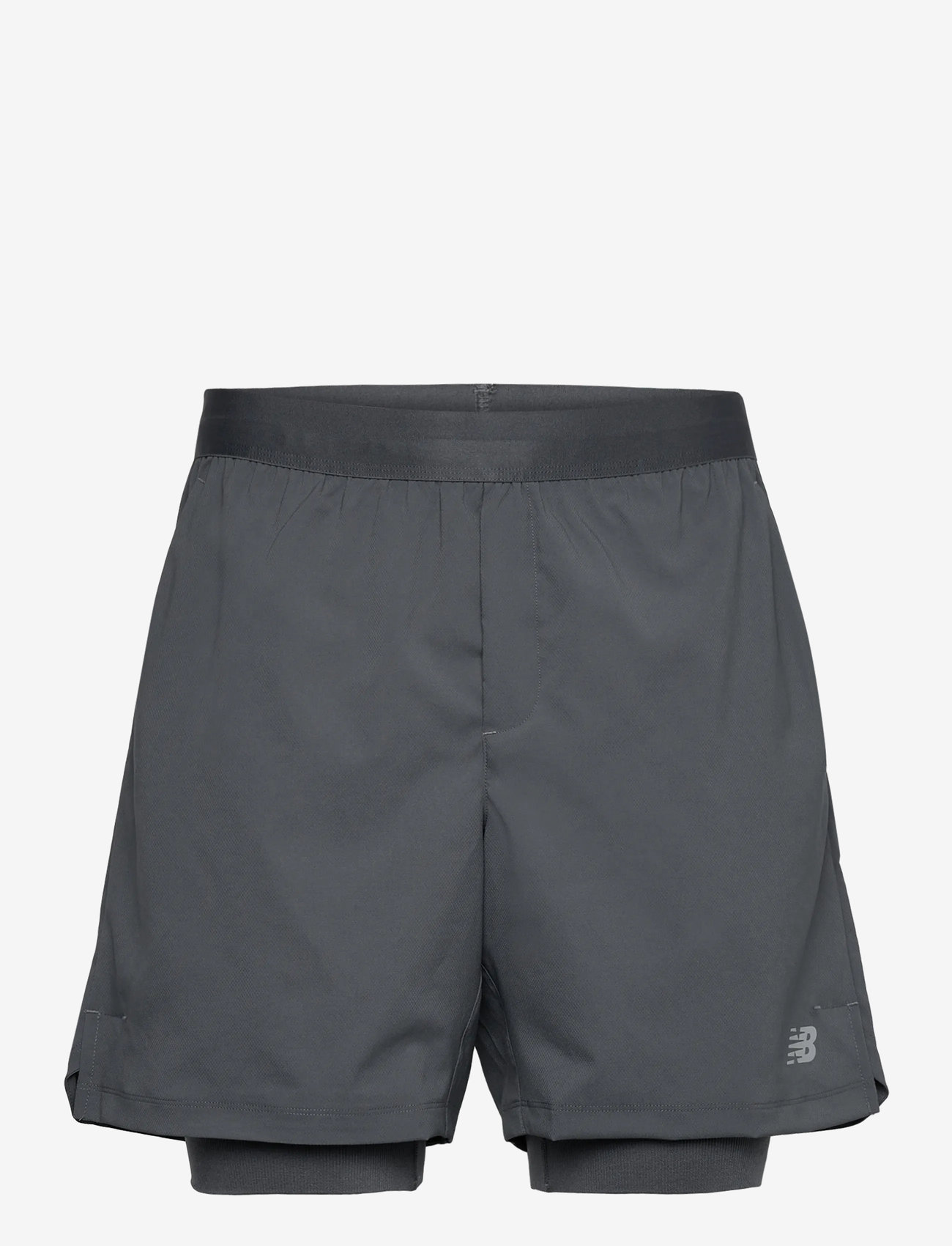 New Balance - AC Lined Short 7" - löparshorts - graphite - 0