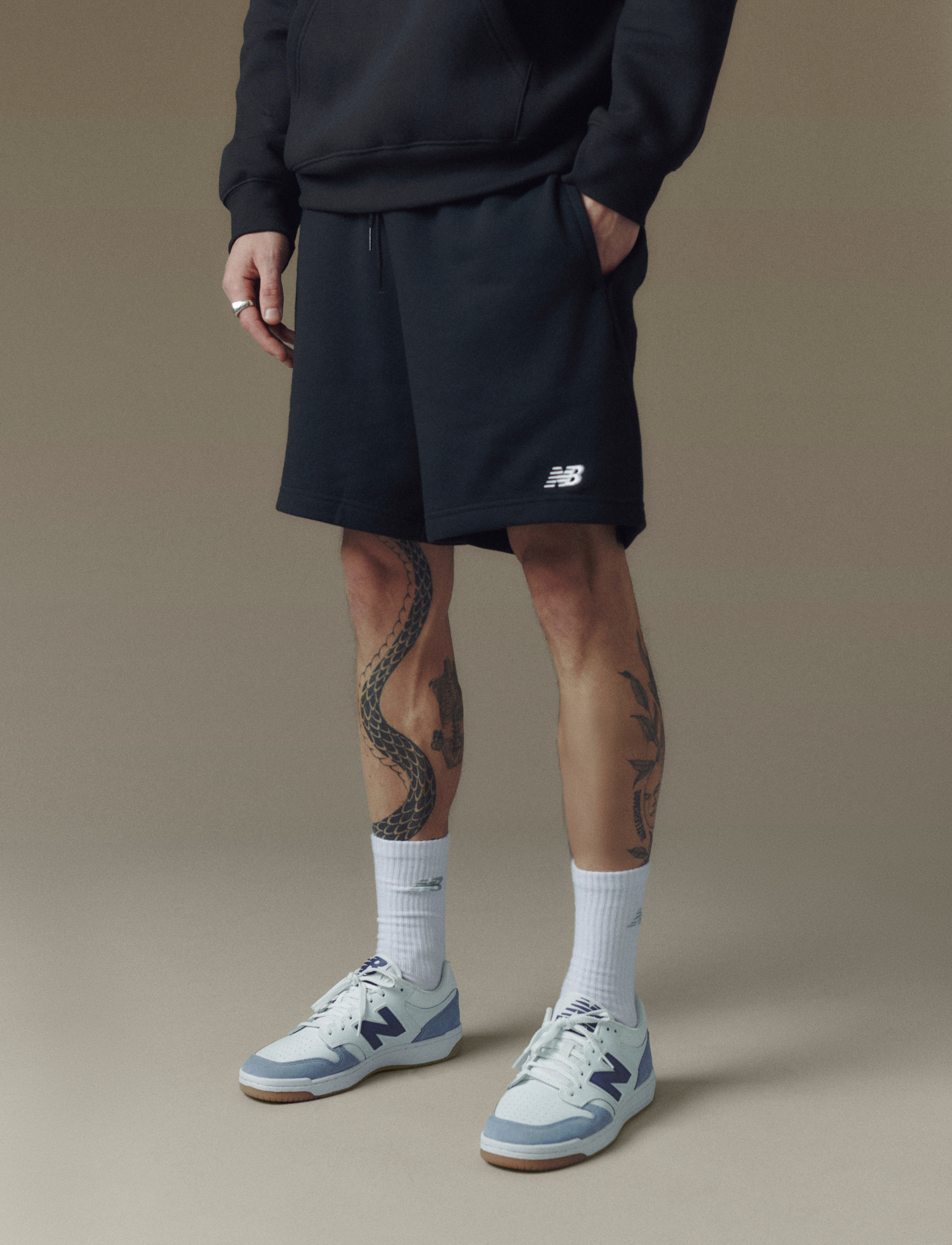 New Balance Sport Essentials French Terry Short 7" - Lühikesed püksid - BLACK / black