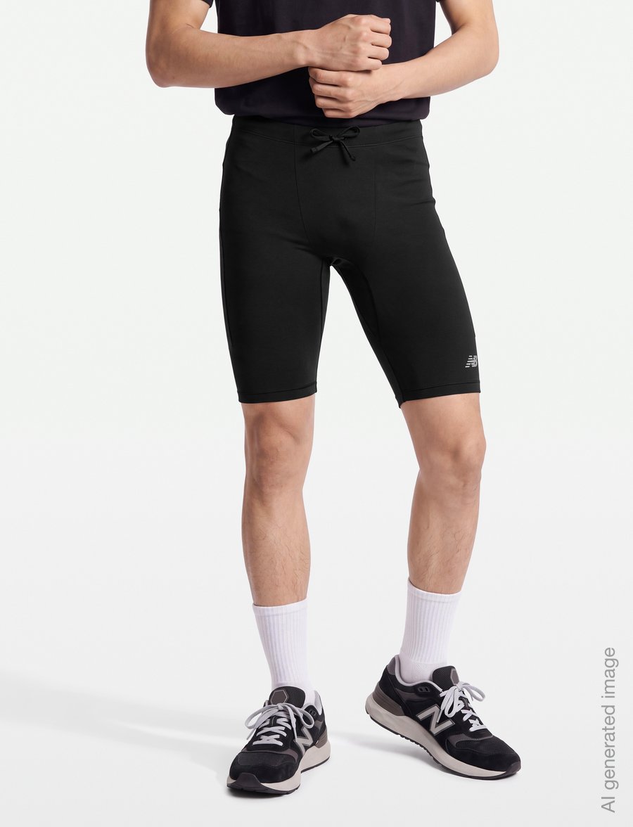 New Balance - RC Pocket Half Tight 9" - lauftights - black - 3