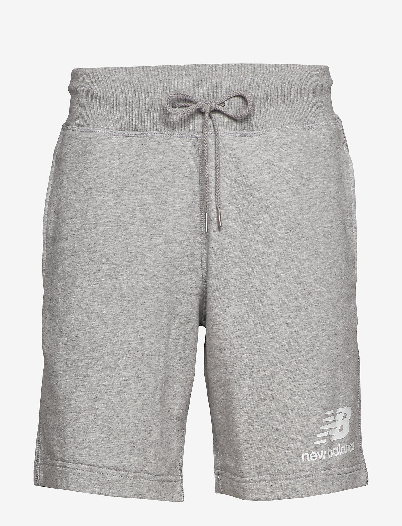 ESSENTIALS STACKED LOGO SHORT - ATHLETIC GRE