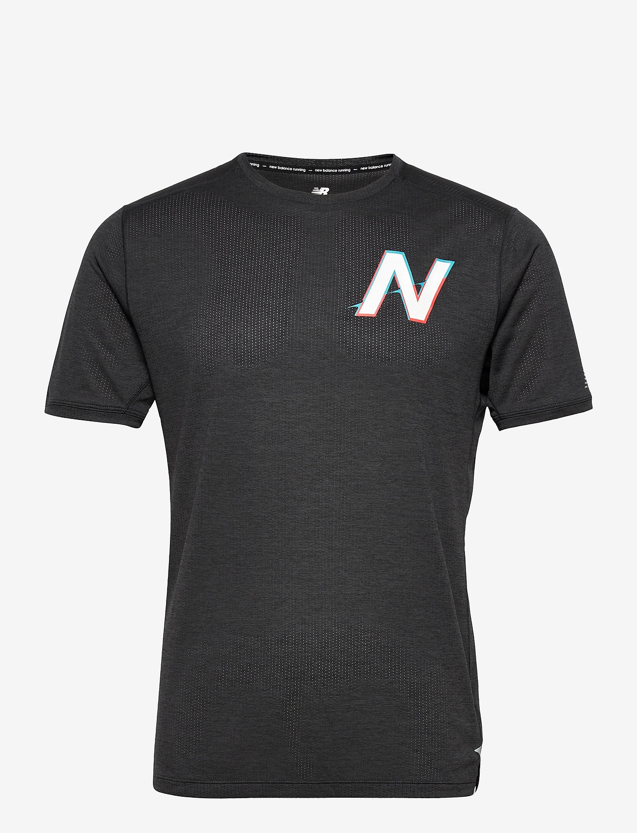 New Balance - PRINTED IMPACT RUN SS - black/wave blue - 0