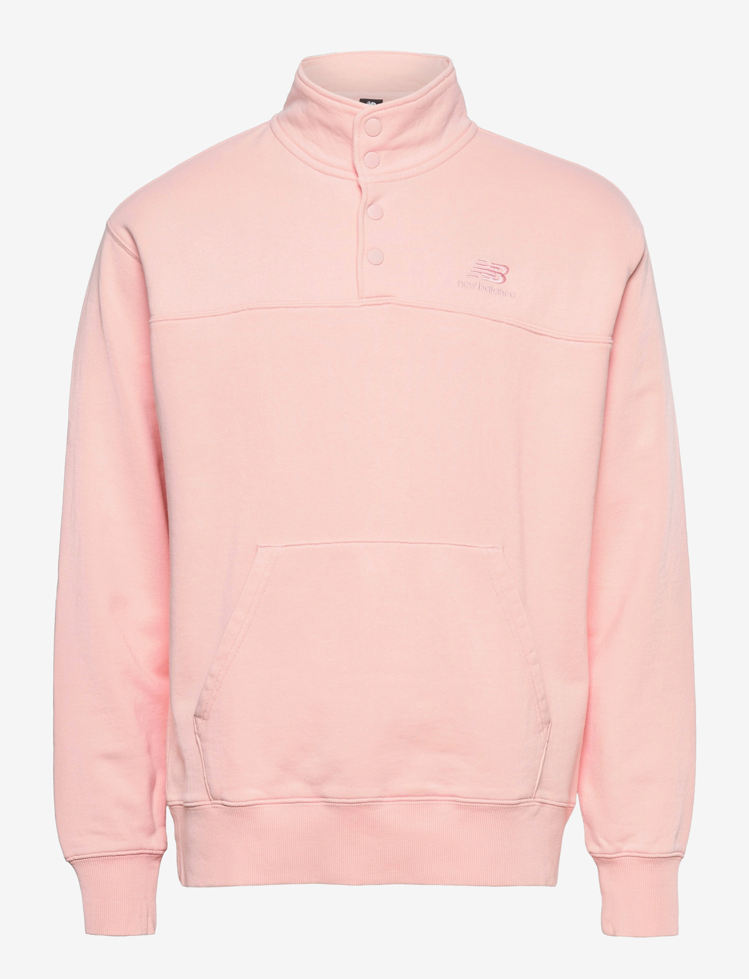 New Balance - NB ATHLETICS PREP HALF ZIP FLEECE - peach soda - 0
