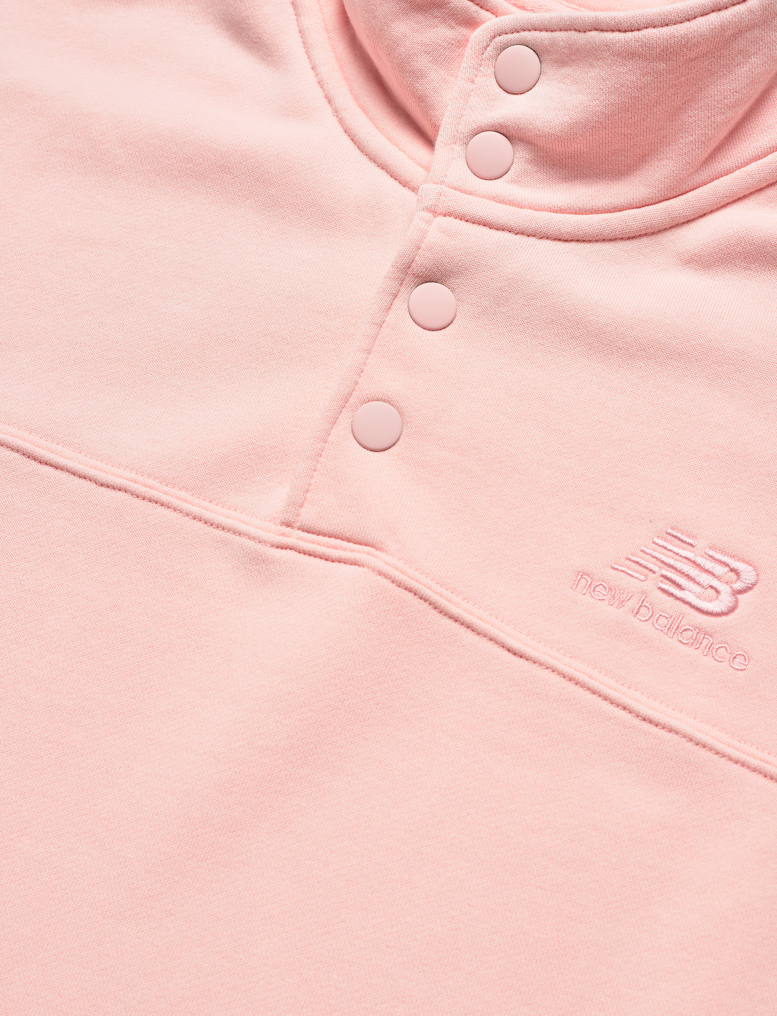 New Balance - NB ATHLETICS PREP HALF ZIP FLEECE - peach soda - 2