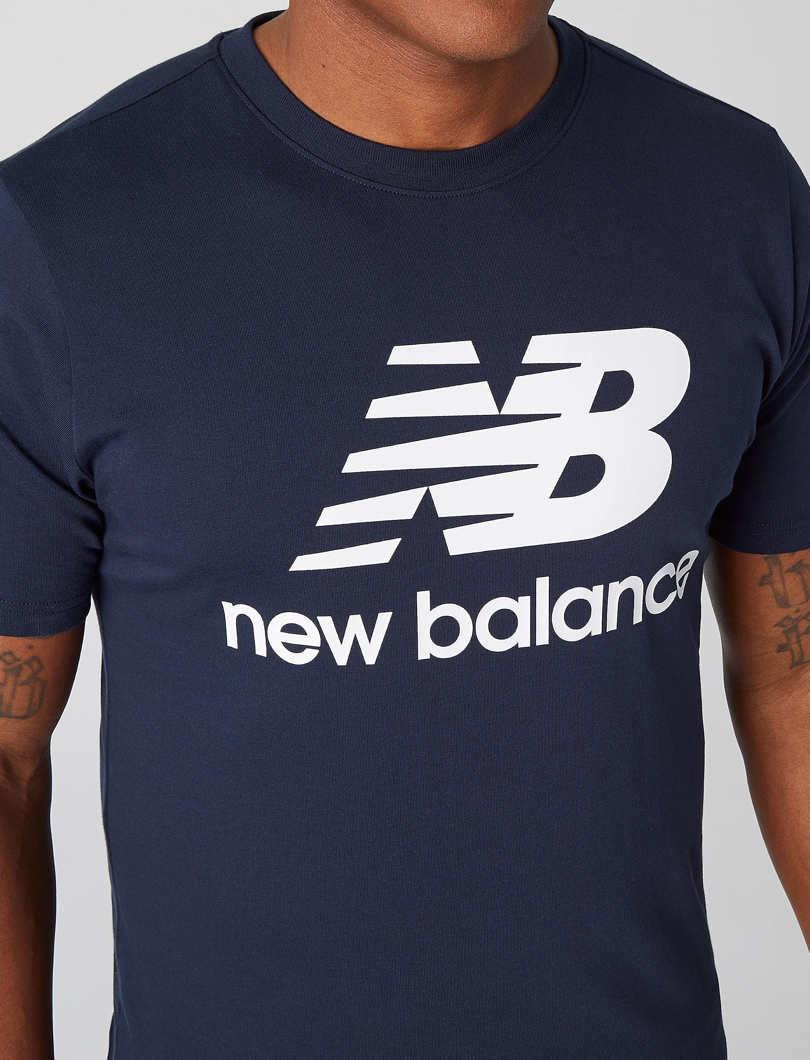 New Balance - Essentials Stacked Logo Tee - eclipse - 2