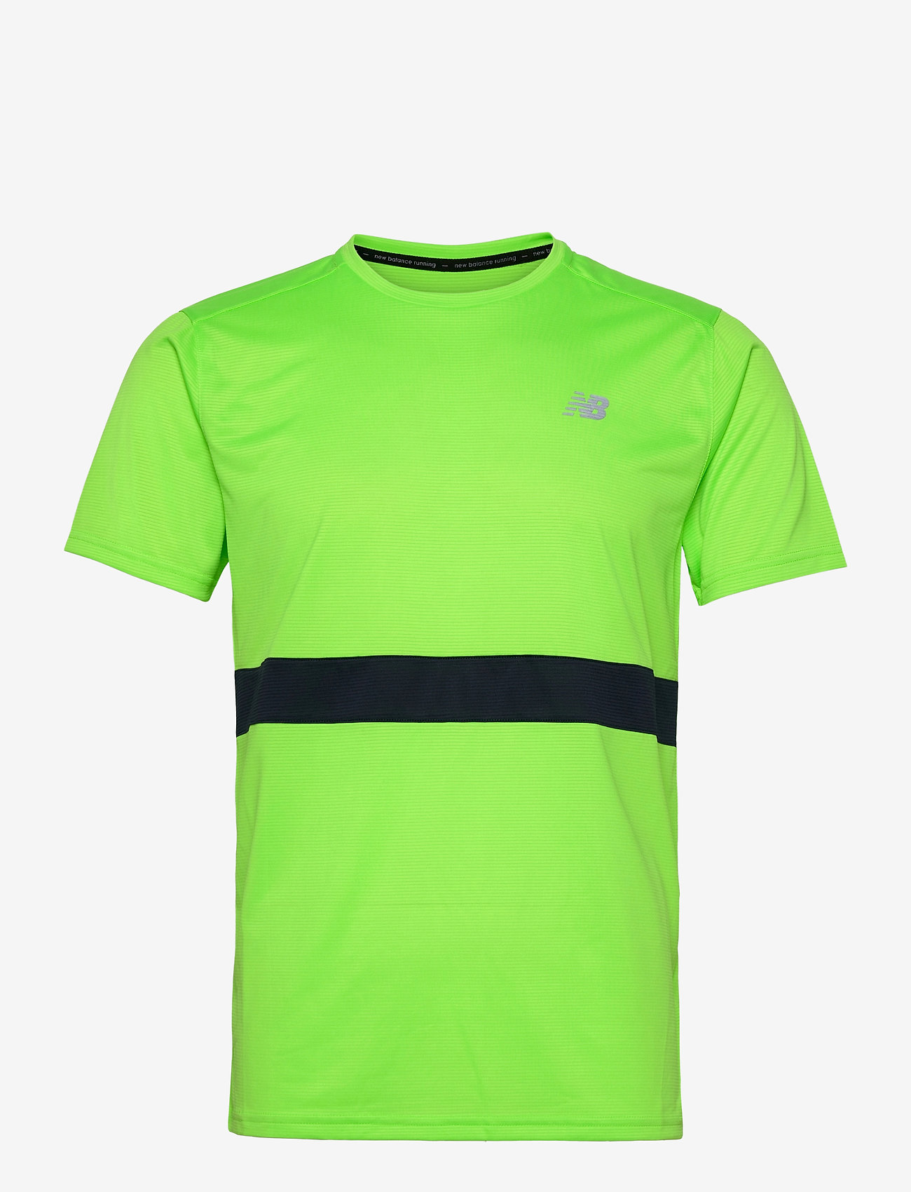 New Balance - Striped Accelerate Short Sleeve - energy lime - 0