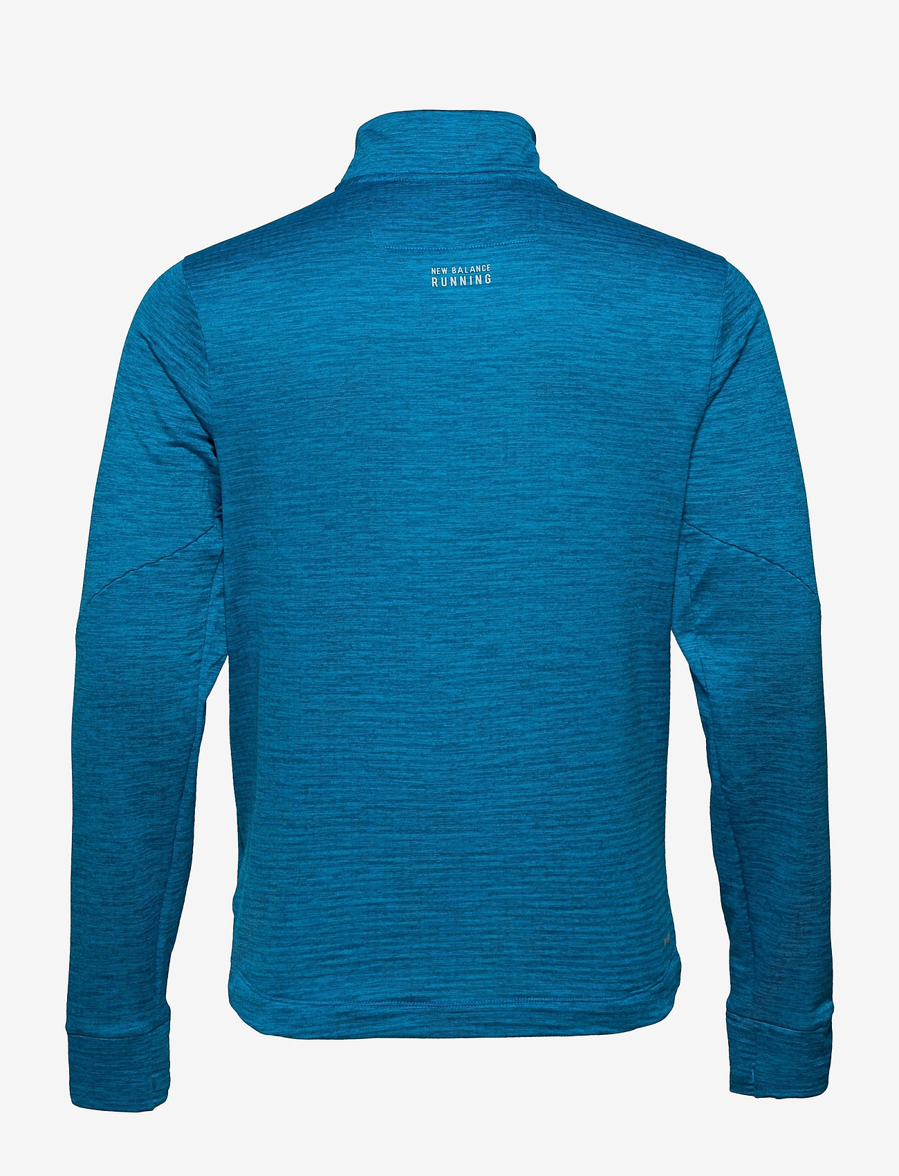 New Balance - Impact Run Grid Back Half Zip - wave blue heather - 1