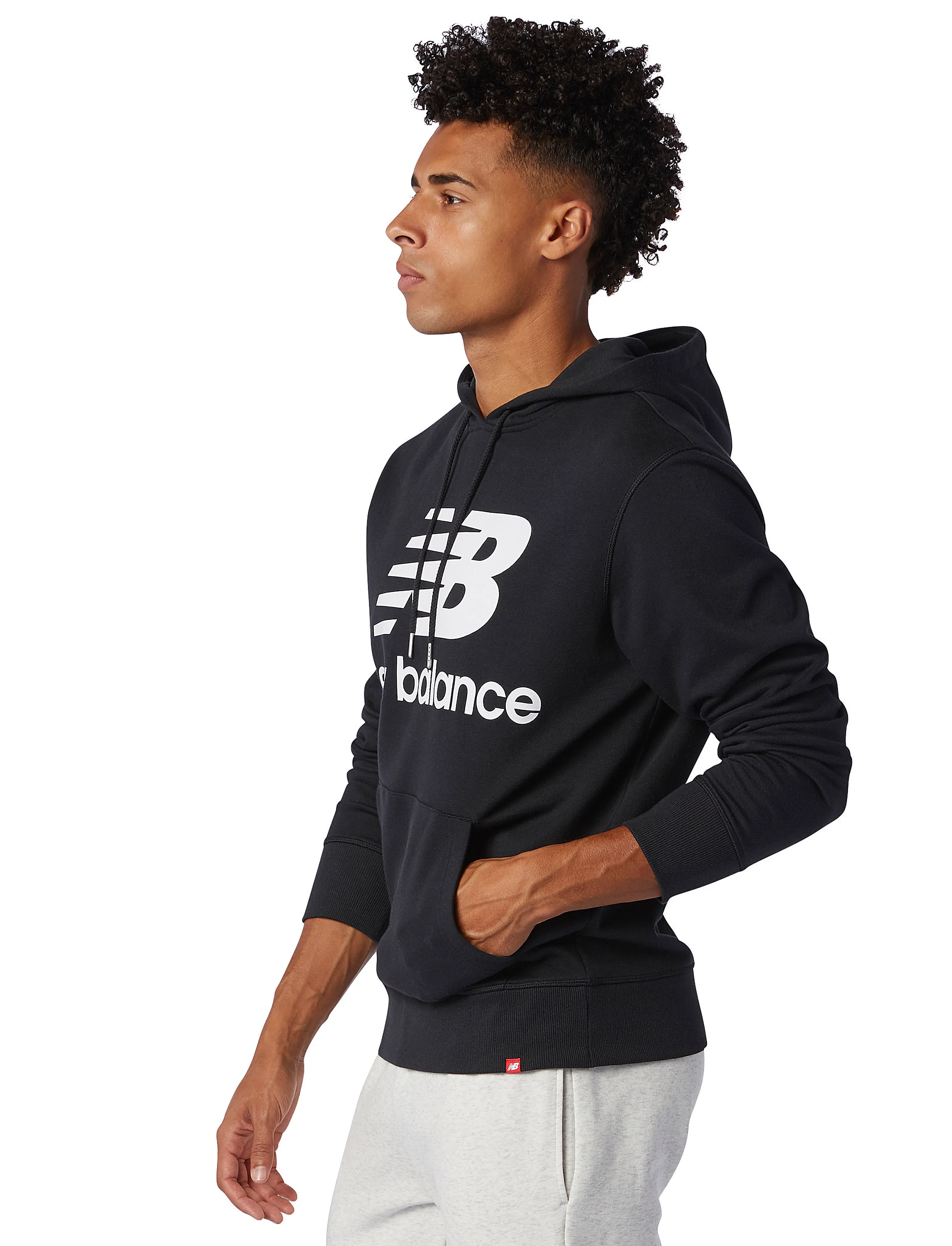 New Balance - NB Essentials Stacked Logo Po Hoodie - black - 3