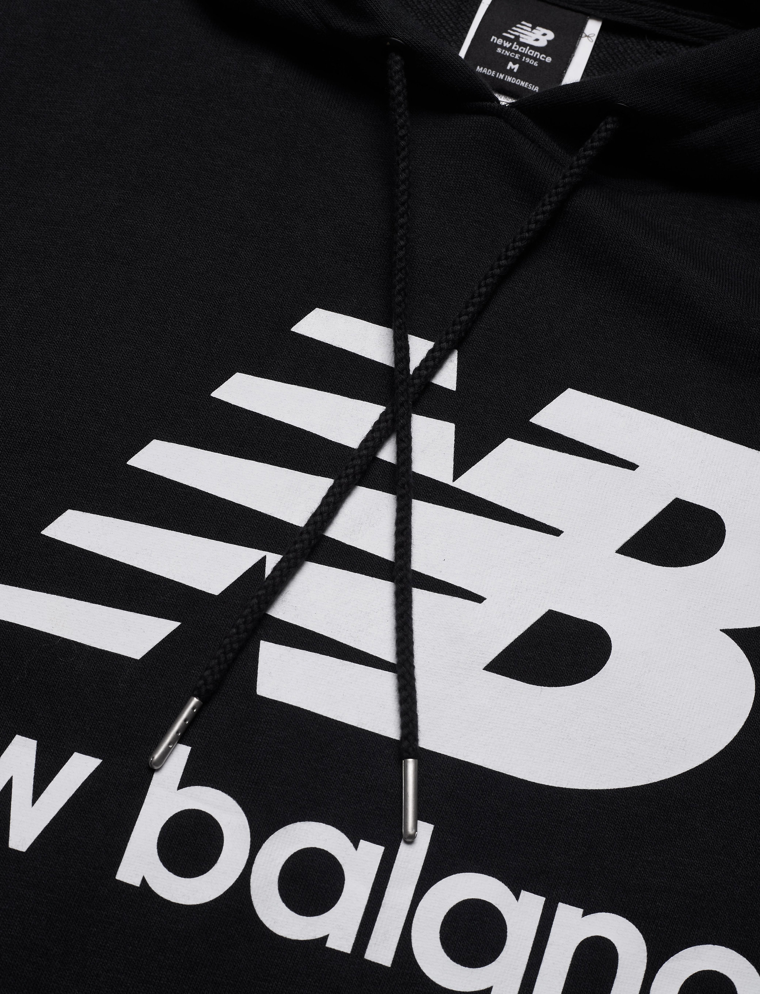New Balance - NB Essentials Stacked Logo Po Hoodie - black - 5