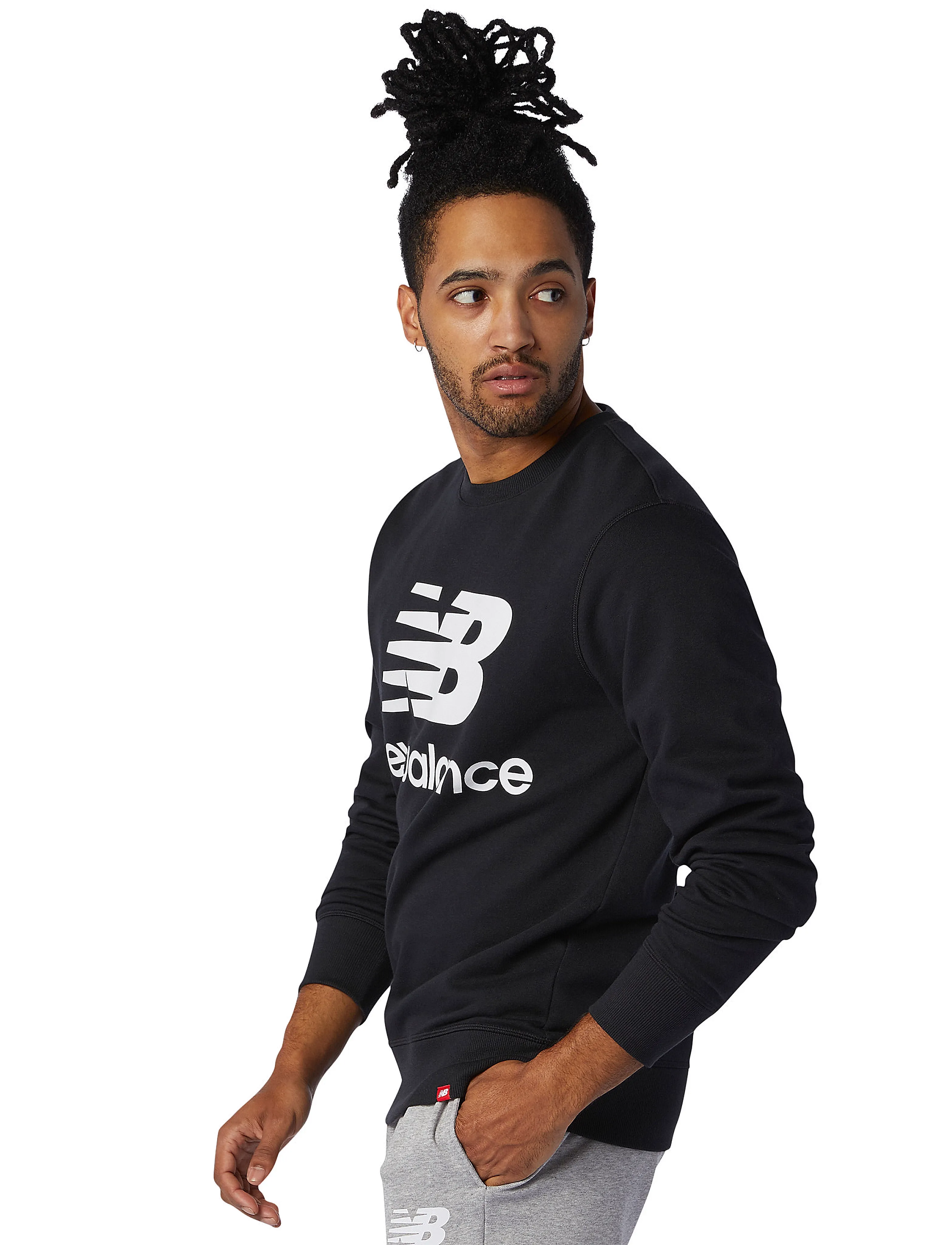 New Balance - NB Essentials Stacked Logo Crew - black - 3