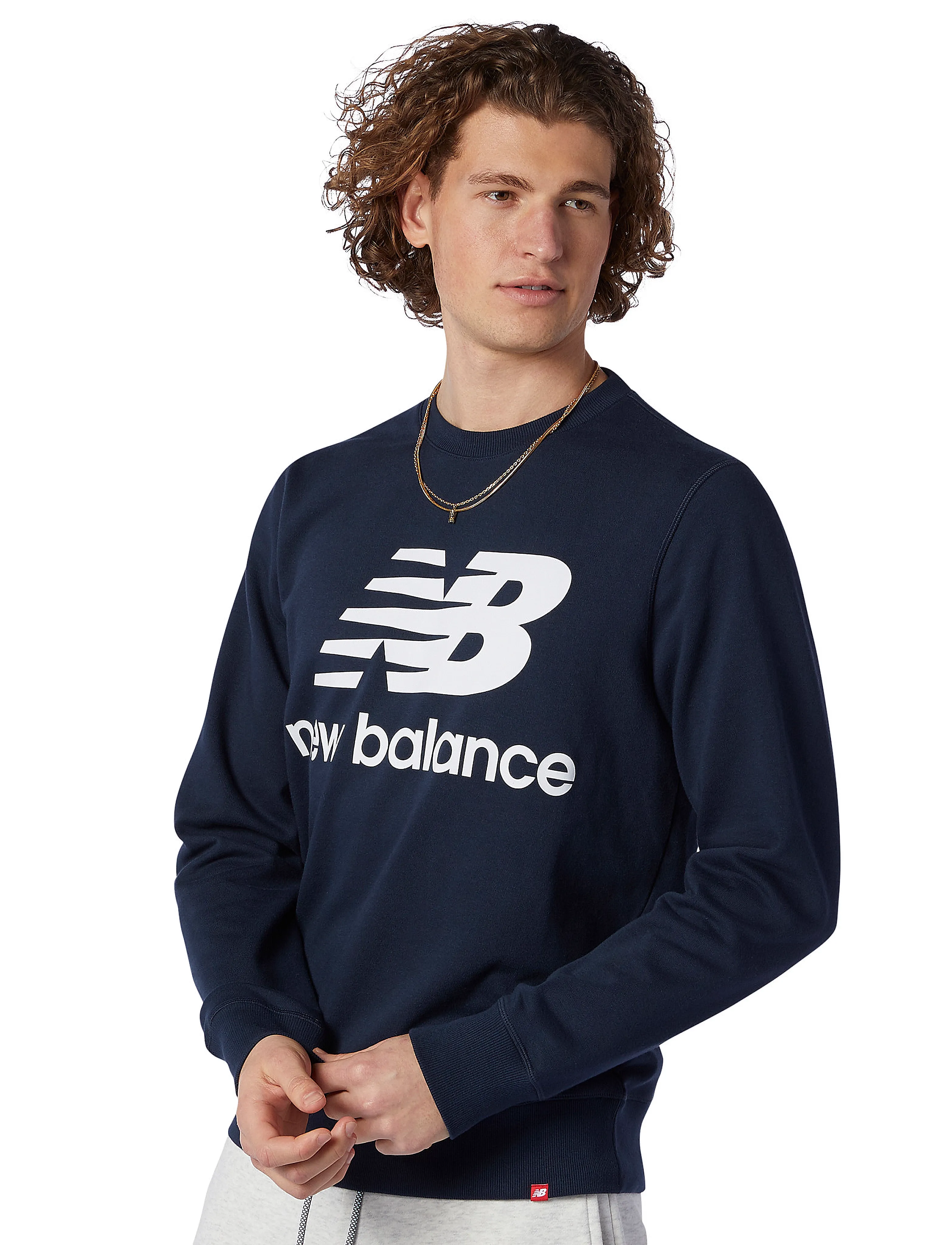 New Balance - NB Essentials Stacked Logo Crew - eclipse - 2