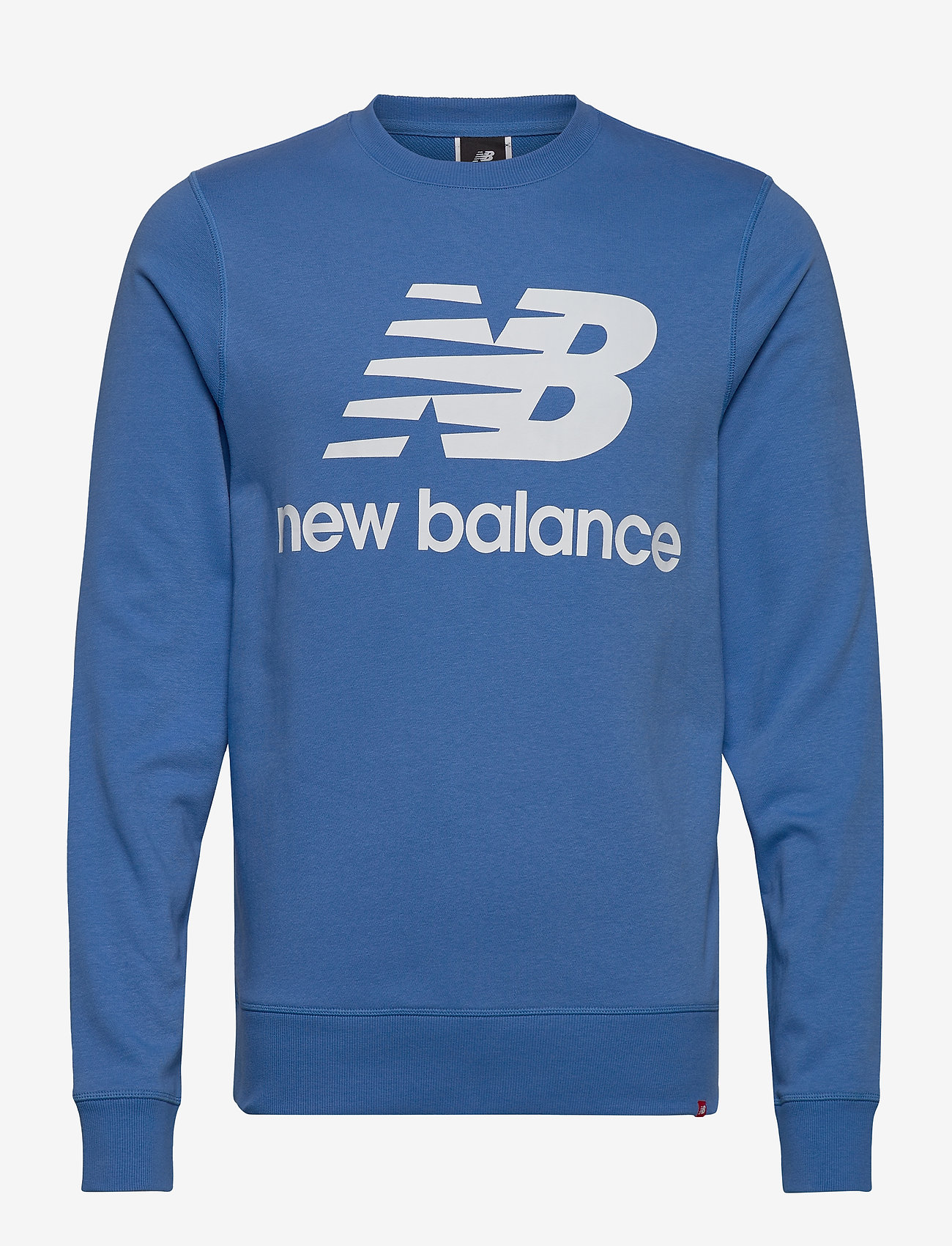 NB Essentials Stacked Logo Crew - FADED COBALT